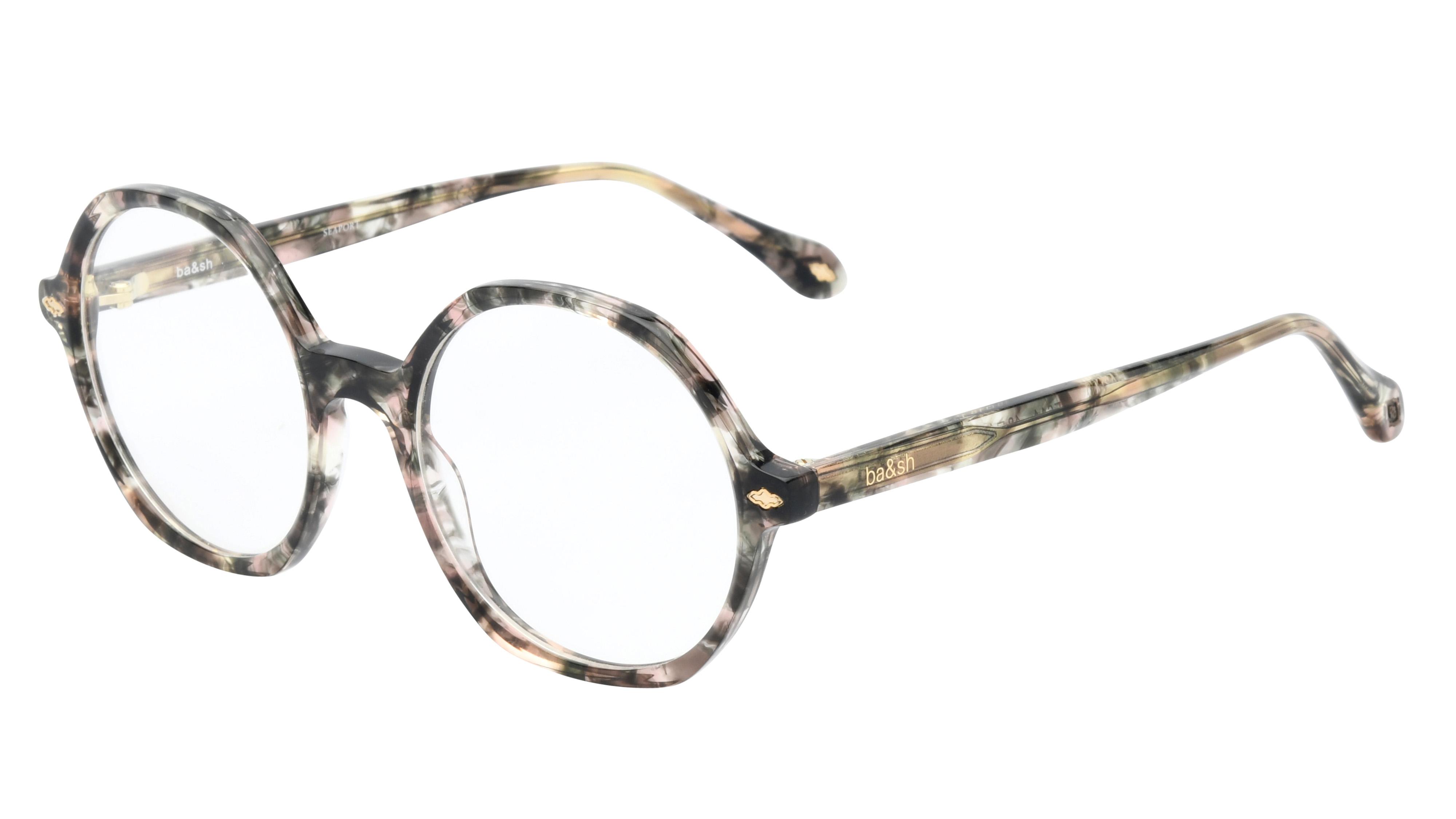 Lunettes de vue ba&sh BA2006 E614 Ecaille Fonce T Ronde Krys