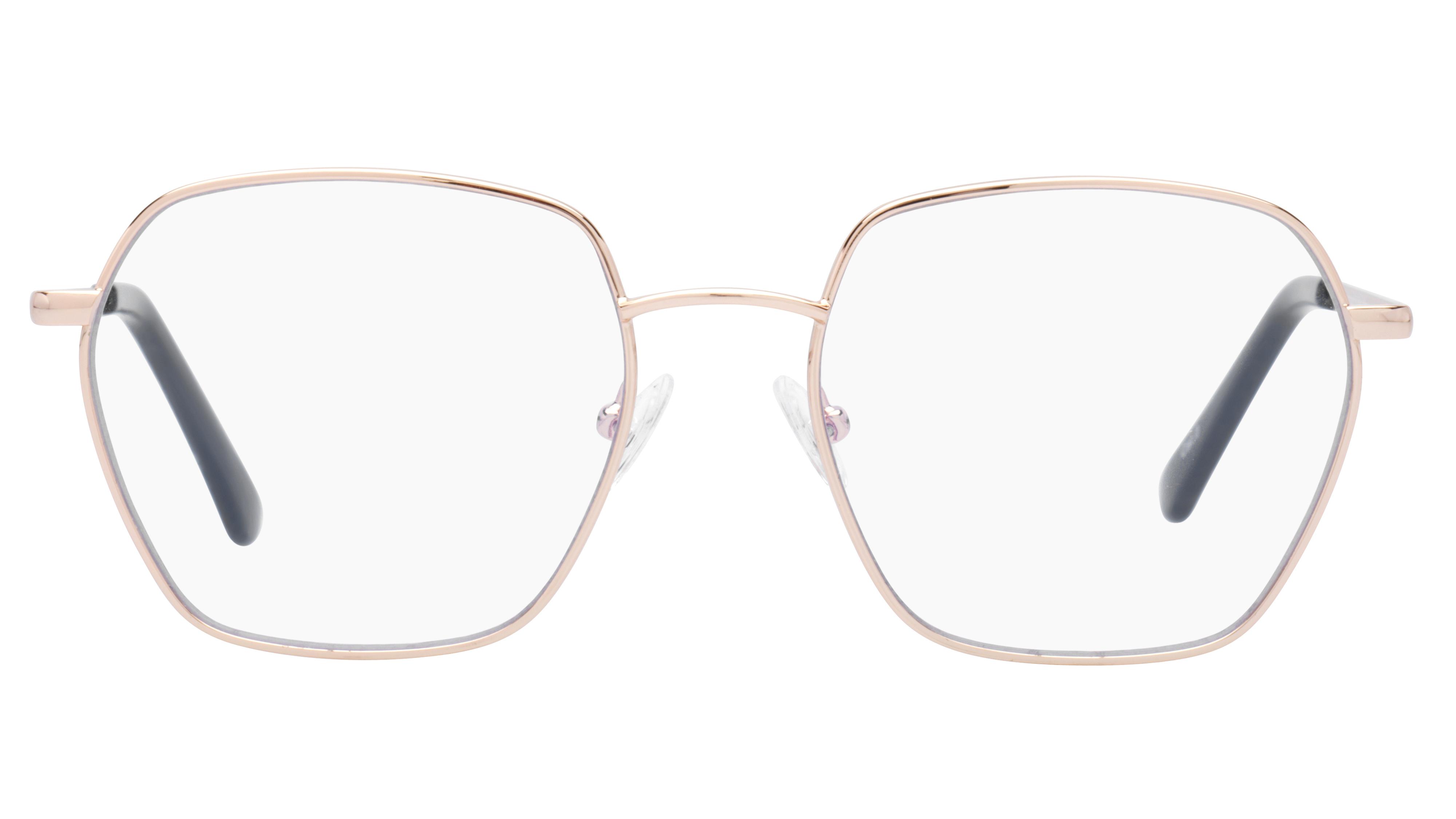 Lunettes anti-lumière bleue Signature Krys Femme Or Tonneau Skpap-E2202 Face