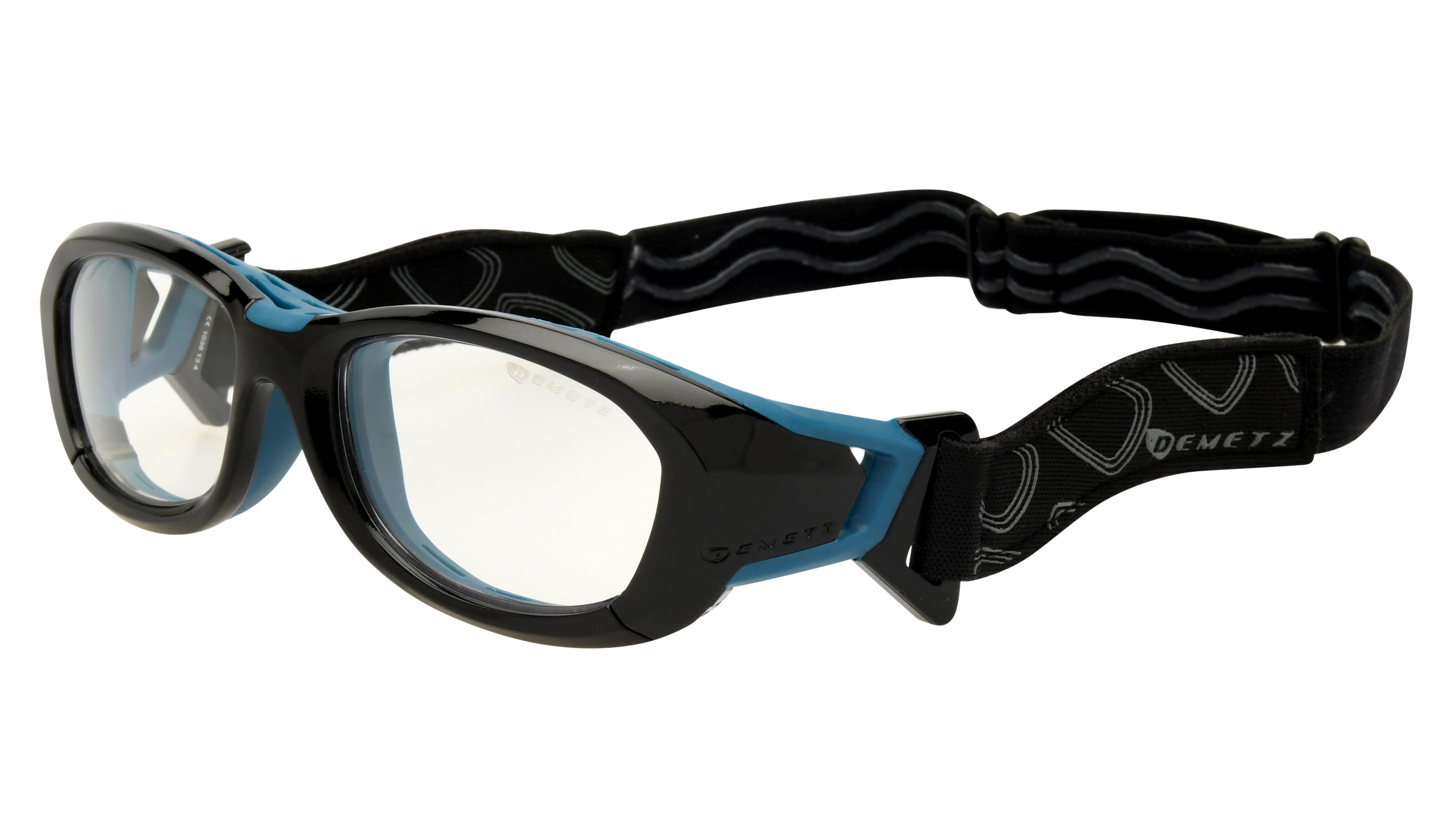 Lunettes de vue Demetz Mixte Noir Rectangle SMASH Trois-Quart