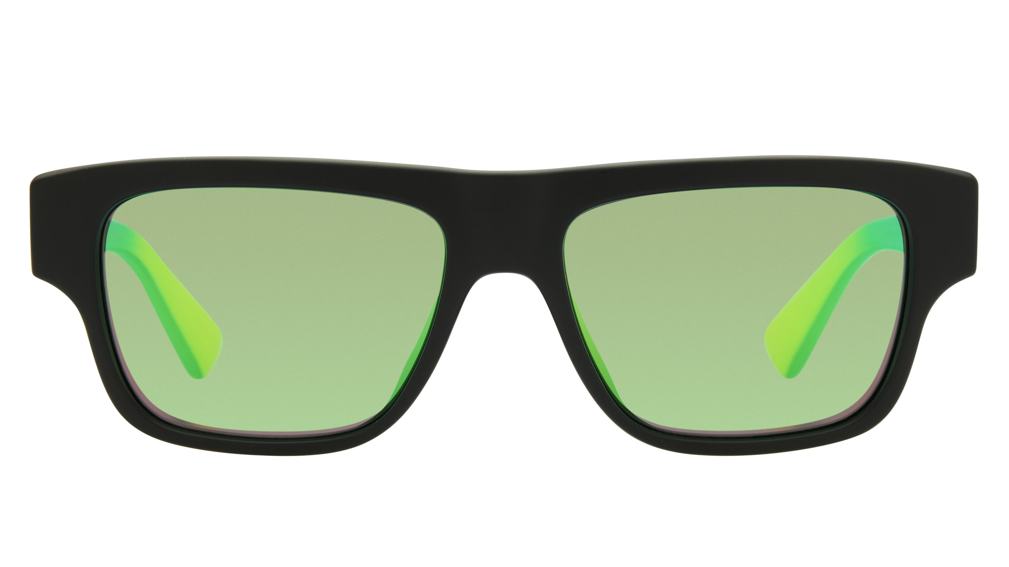 Lunettes de soleil  Mixte Noir Rectangle mj0638s Face