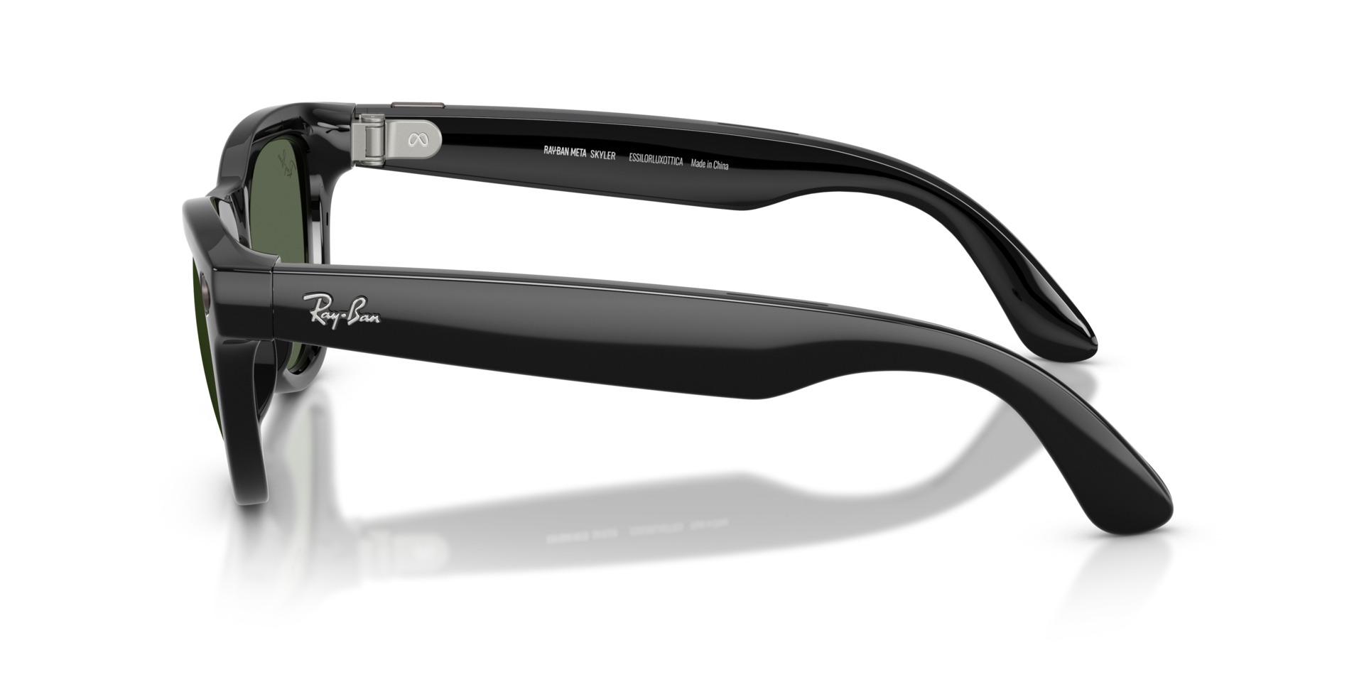 Lunettes de soleil Ray-Ban Meta Mixte Noir Papillon Rw4014 Droite