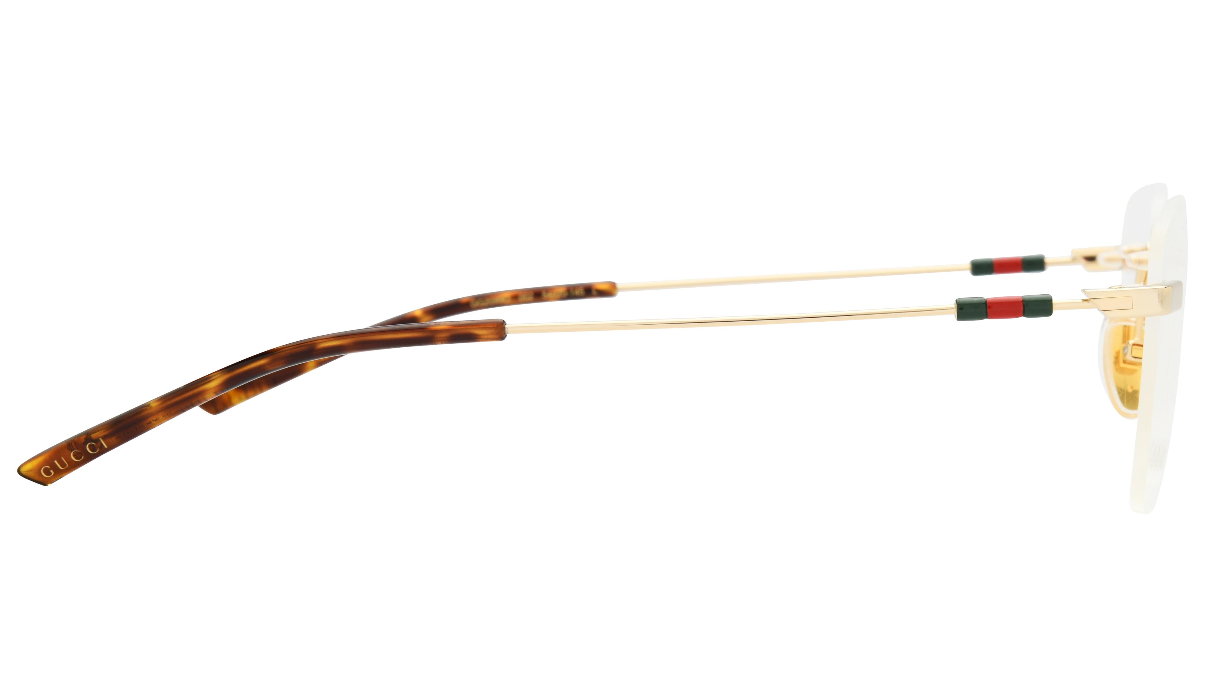 Lunettes de vue Gucci Homme Or Rectangle Gg2099O Droite