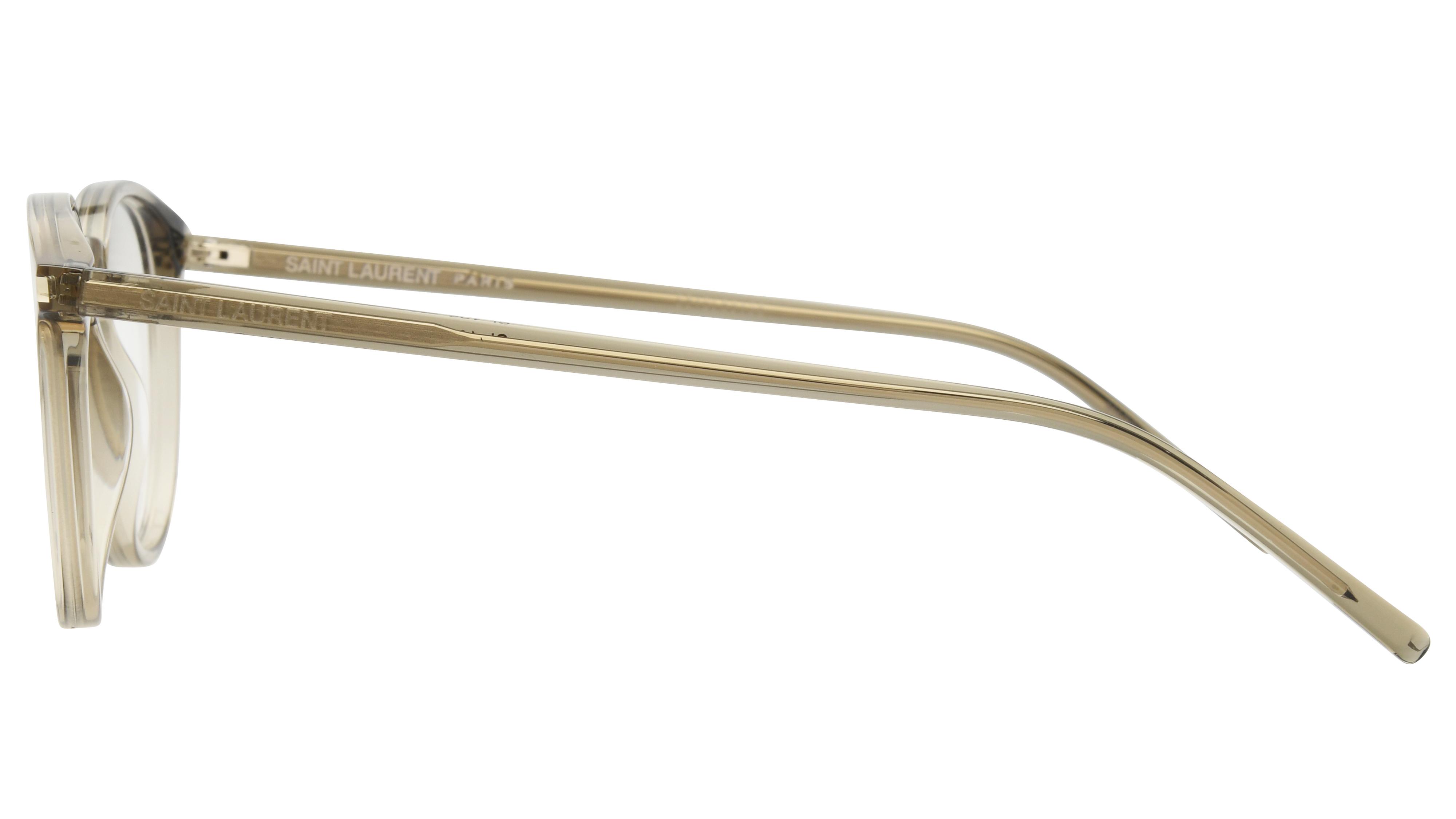 Lunettes de vue Saint Laurent Mixte Marron Ronde Sl106 Gauche