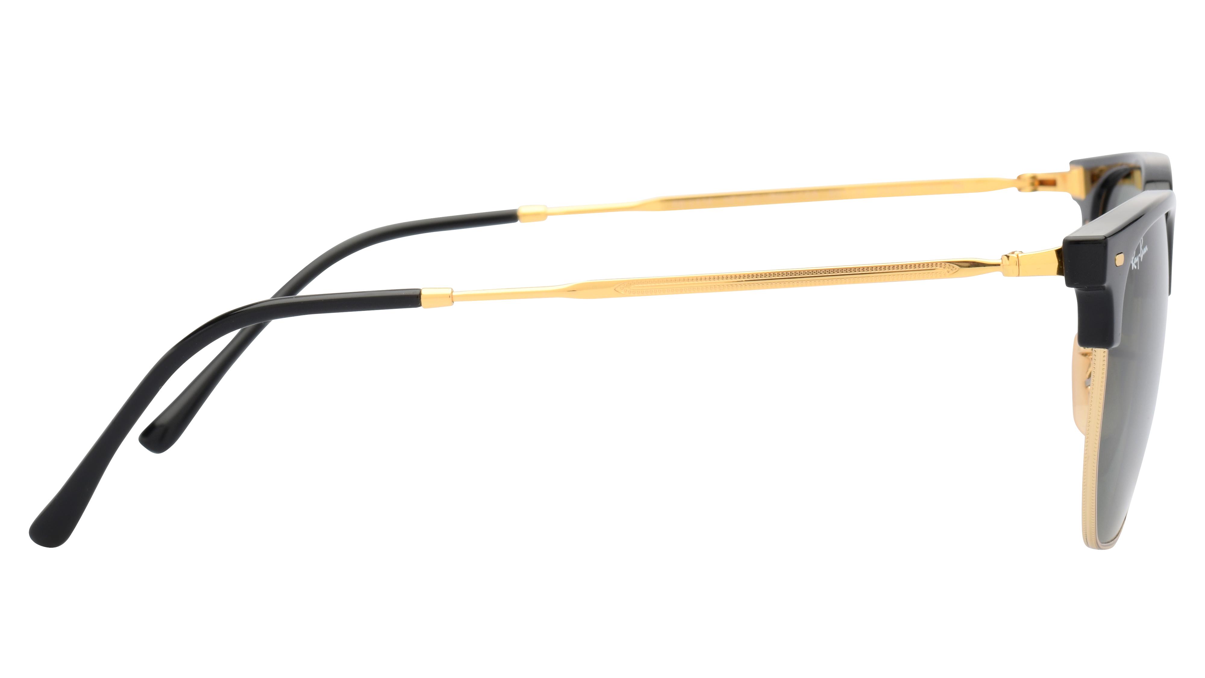 Lunettes de soleil Ray-Ban Mixte Or Carré RB4416 Droite