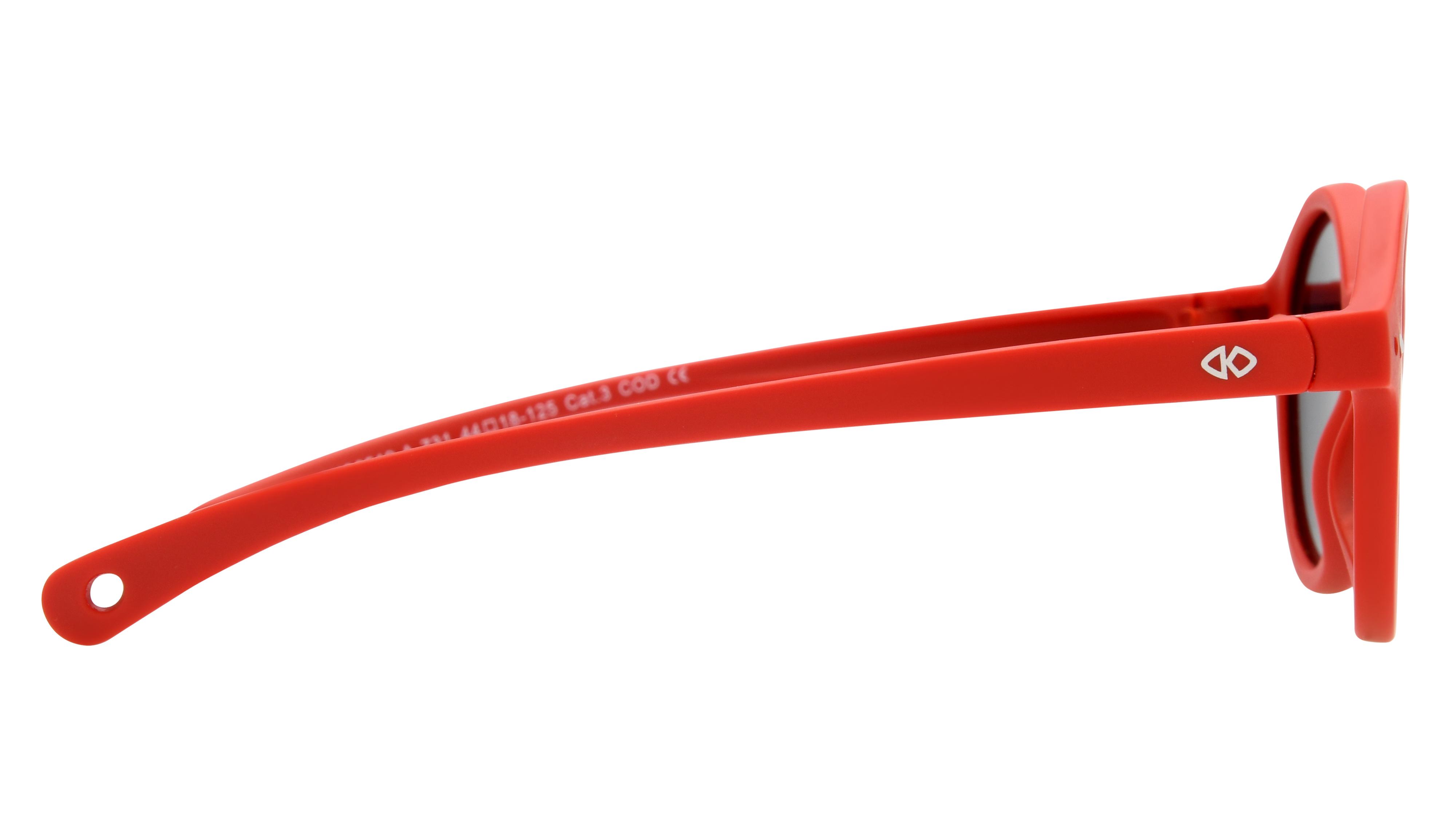 Lunettes de soleil Signature Krys Enfant Rouge Ronde Sks2519-A Droite