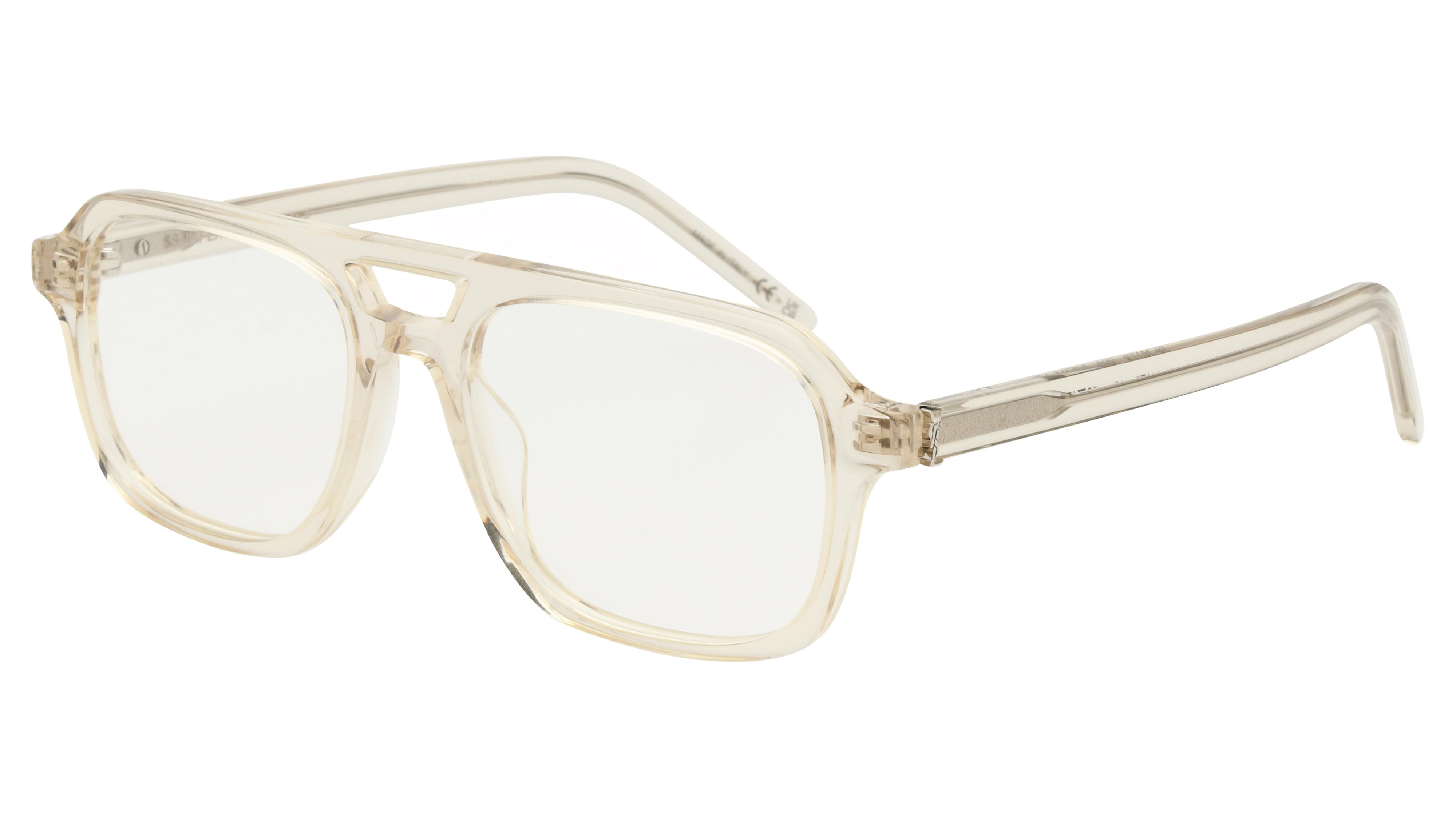 Lunettes de vue Saint Laurent Femme Marron Aviateur Sl Trois-Quart