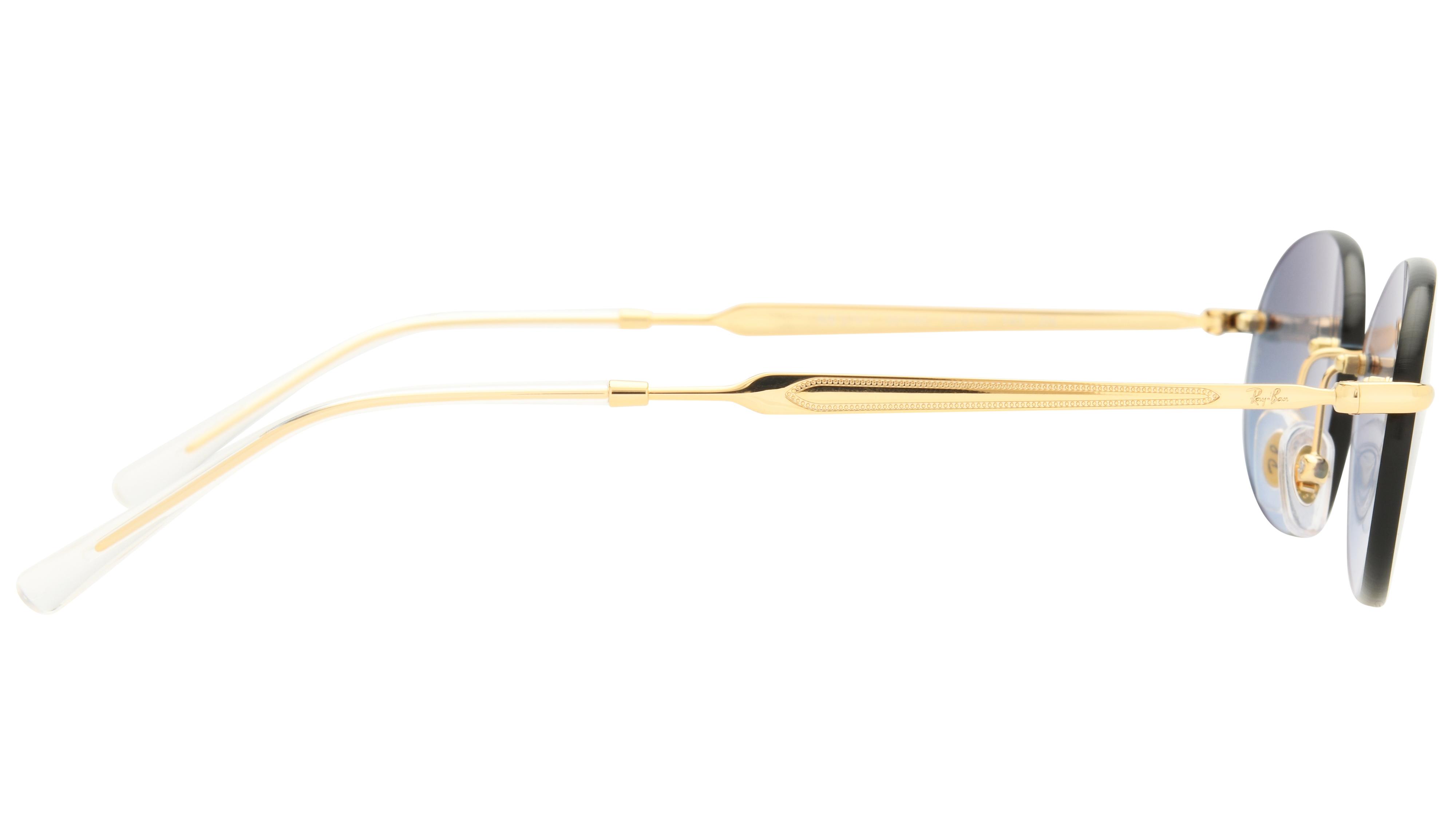 Lunettes de soleil Ray-Ban Mixte Or Ovale RB3767 Droite