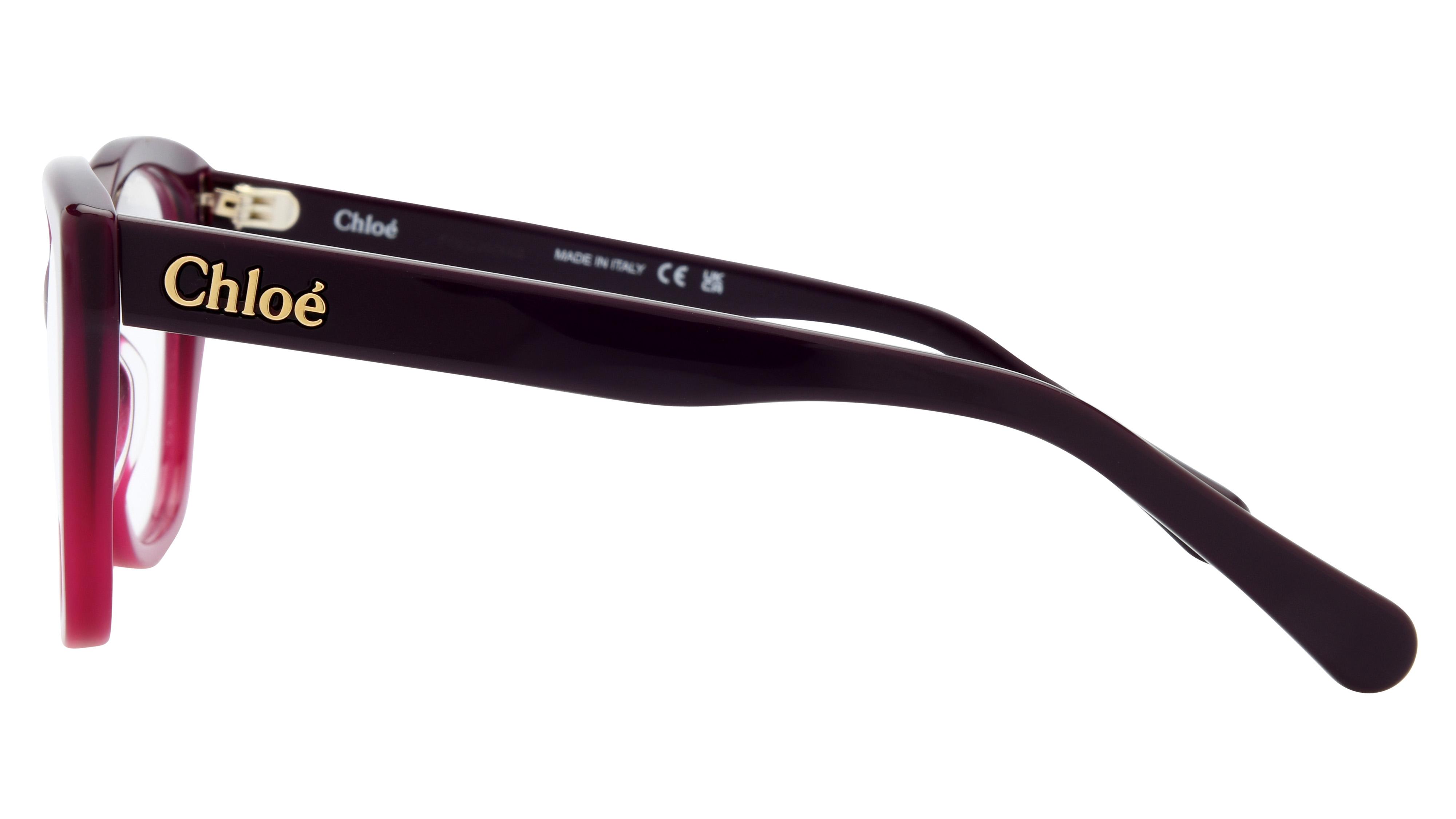 Lunettes de vue Chloé Femme Rouge Papillon Ch0241O Gauche