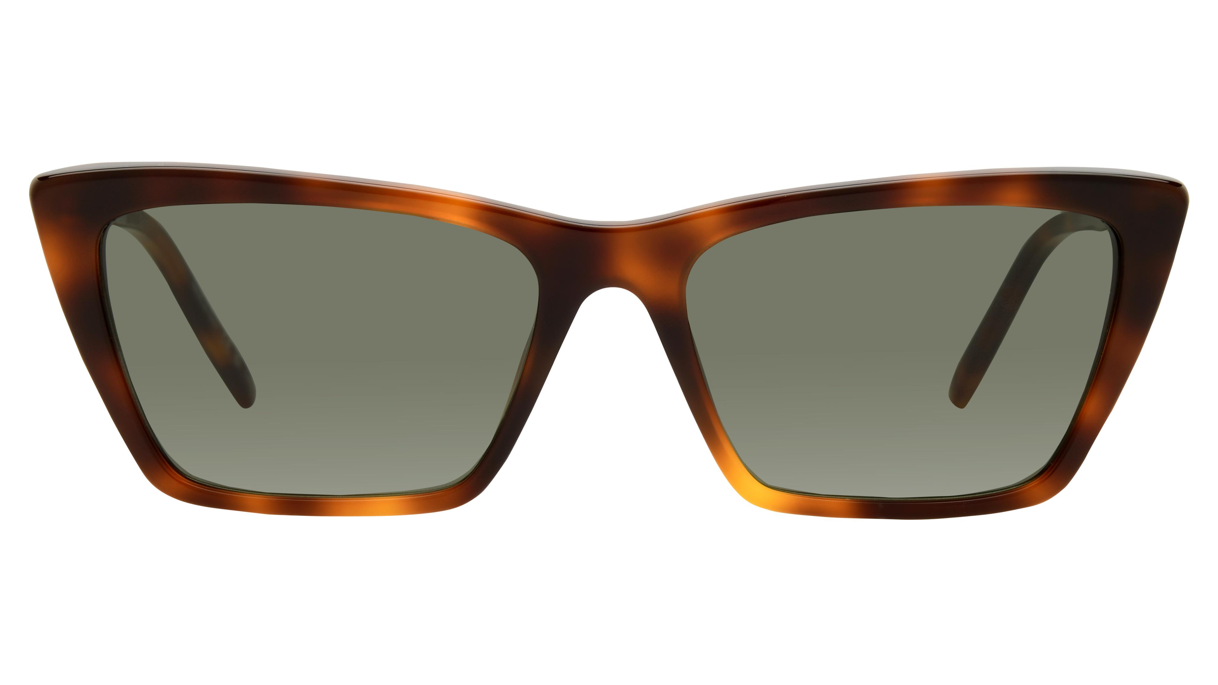Lunettes de soleil Saint Laurent Mixte Écaille Rectangle SL Face