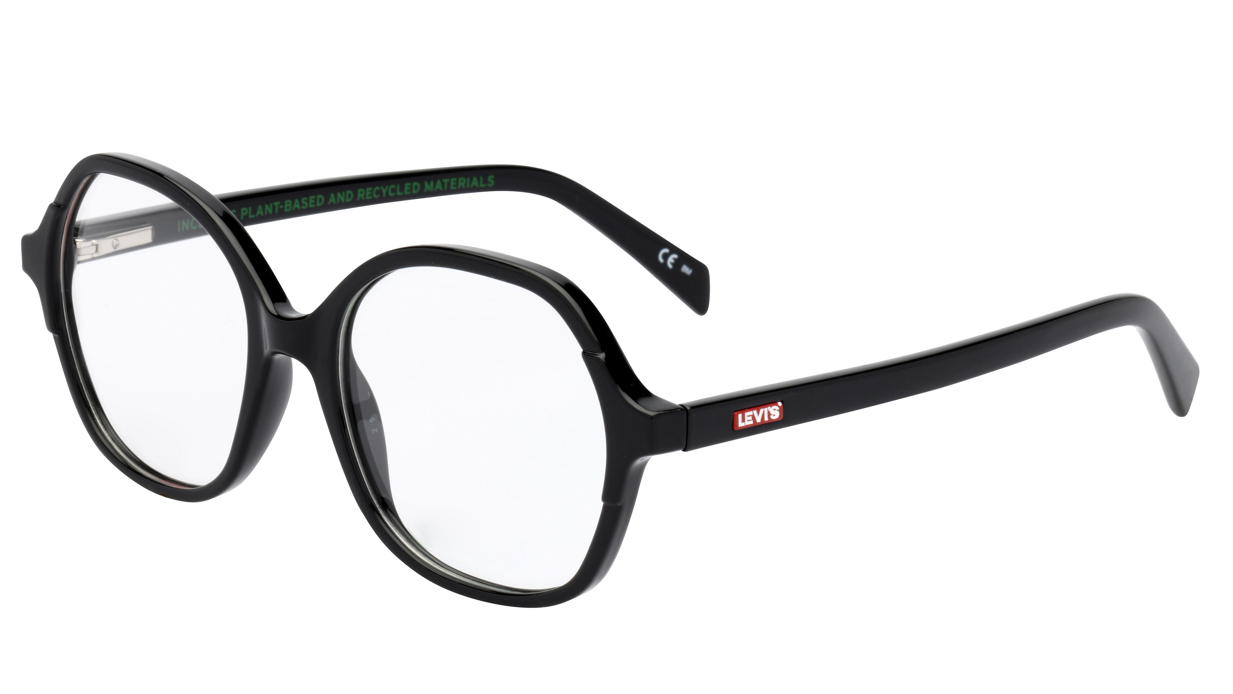 Lunettes de vue Levi's Femme Noir Ronde Lv1056 Trois-Quart