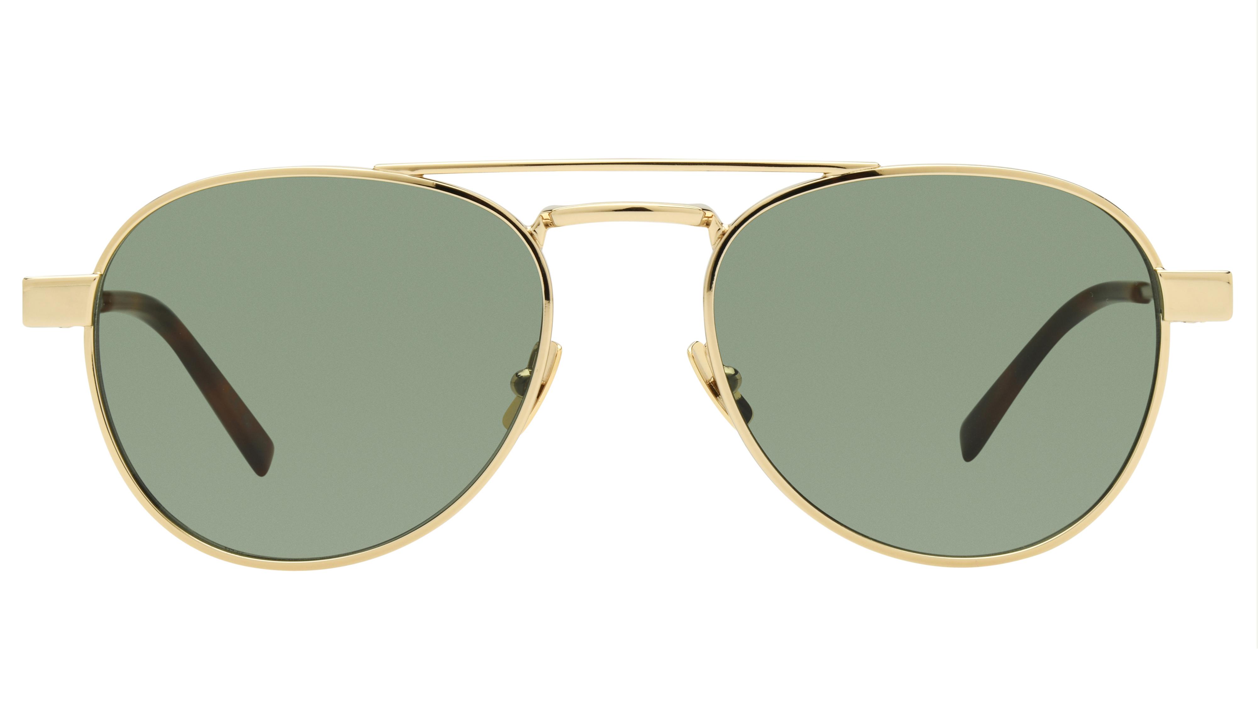 Lunettes de soleil Saint Laurent Homme Or Ronde Sl708 Face
