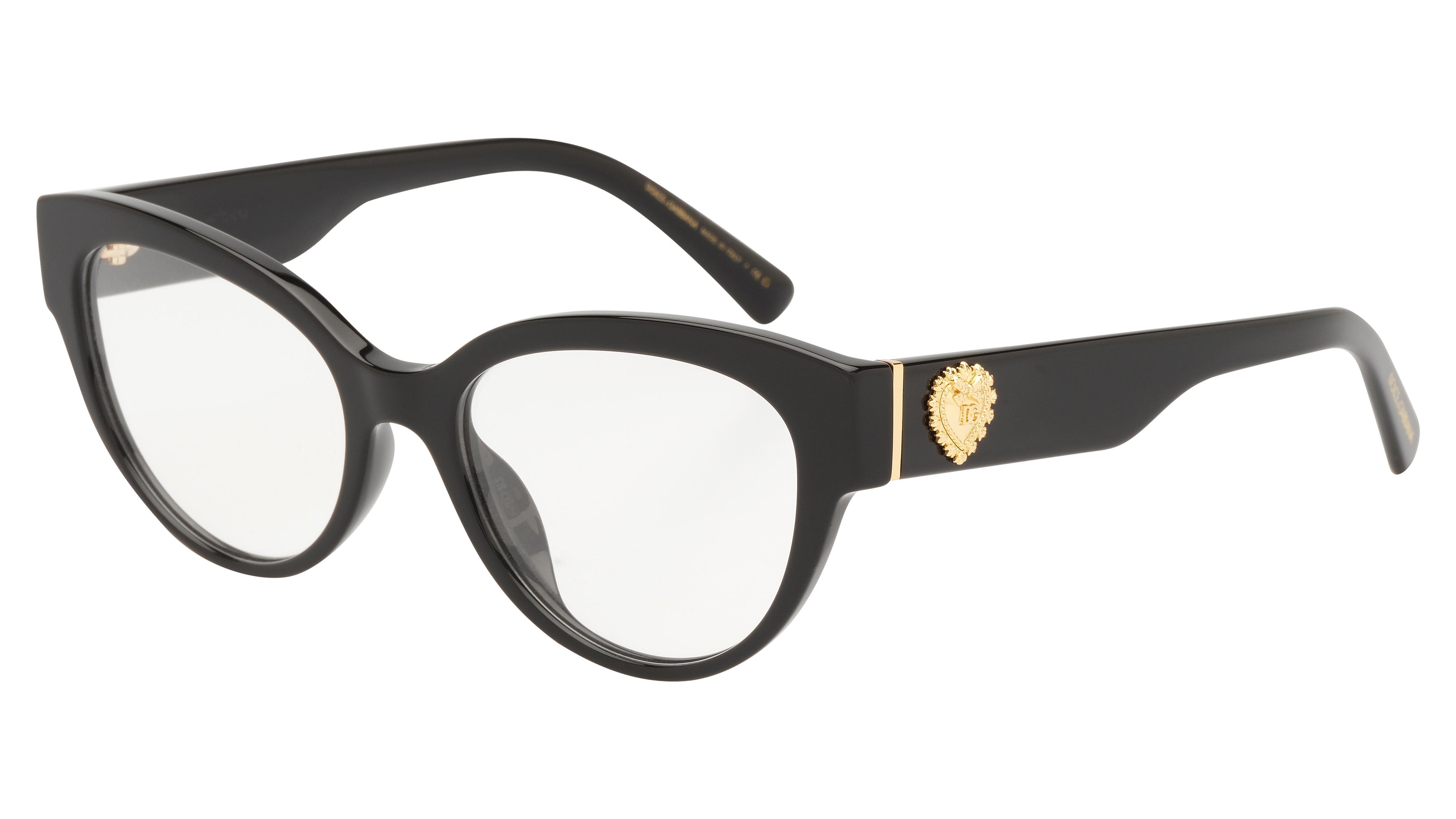 Lunettes de vue Dolce&Gabbana Femme Noir Papillon dg3440 Trois-Quart