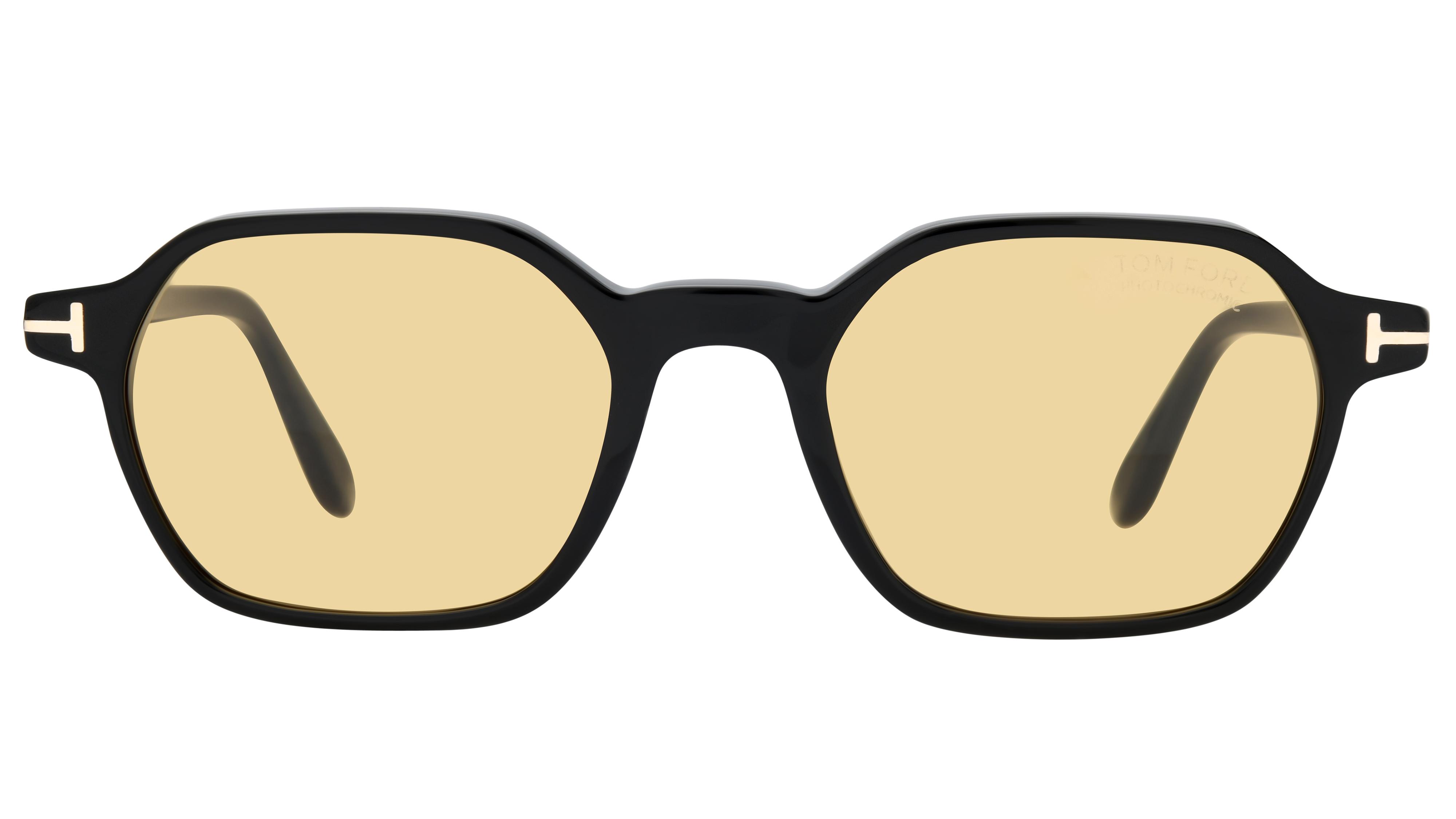 Lunettes de soleil Tom Ford Homme Noir Angulaire FT1301 Face