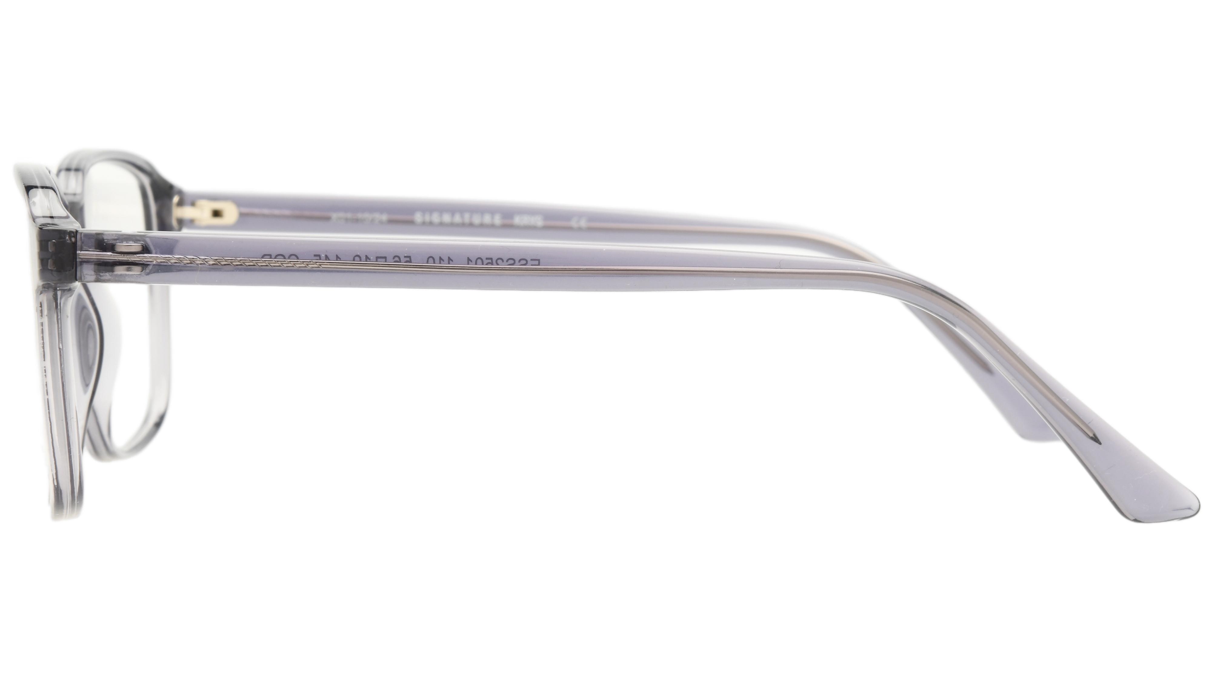Lunettes de vue Krys Origine Homme Gris Rectangle Ess2501 Gauche