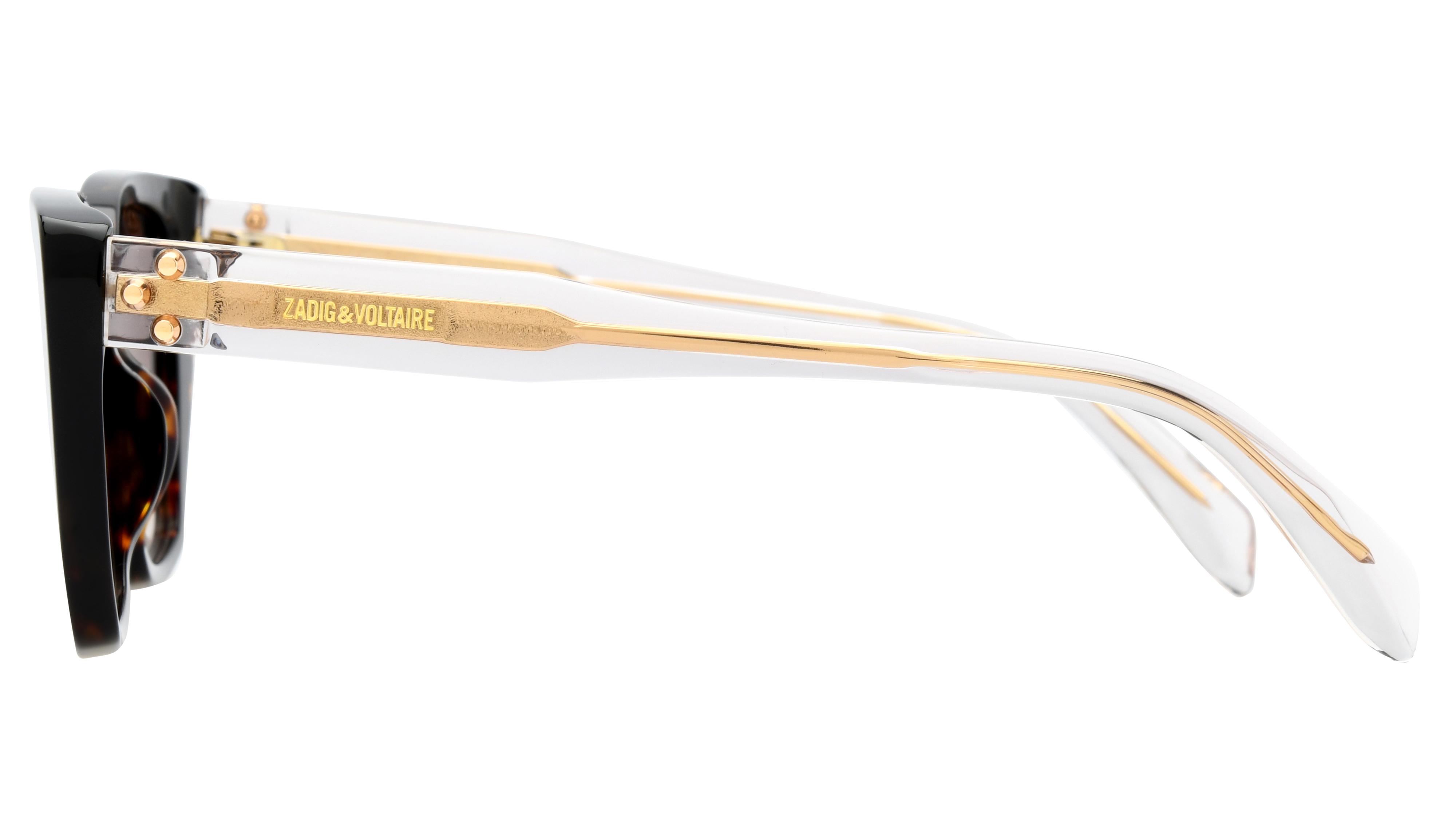 Lunettes de soleil Zadig & Voltaire Femme Écaille Papillon SZV472 Gauche