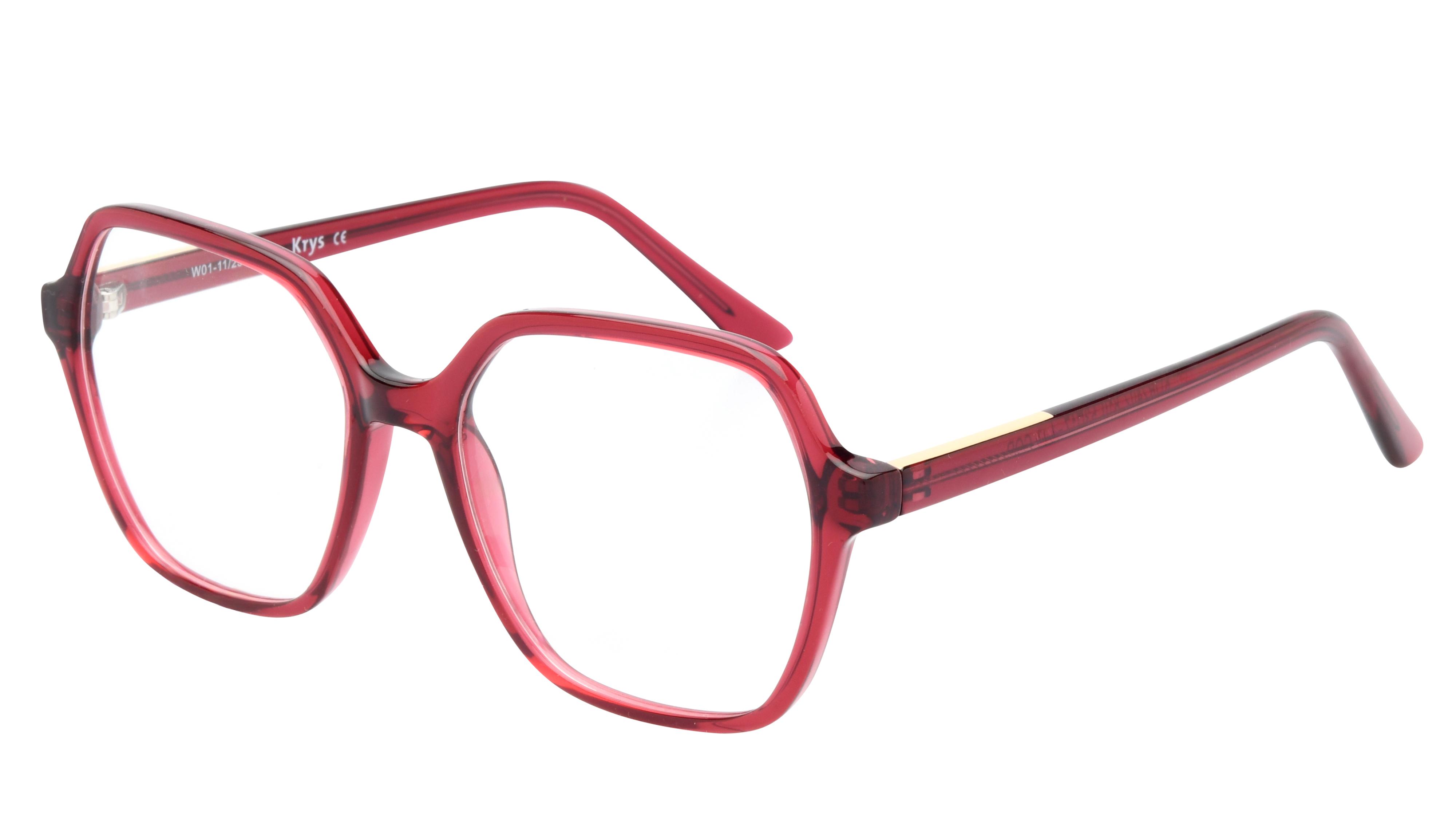 Lunettes de vue Signature Krys Femme Rose Carré Kor2402 Trois-Quart