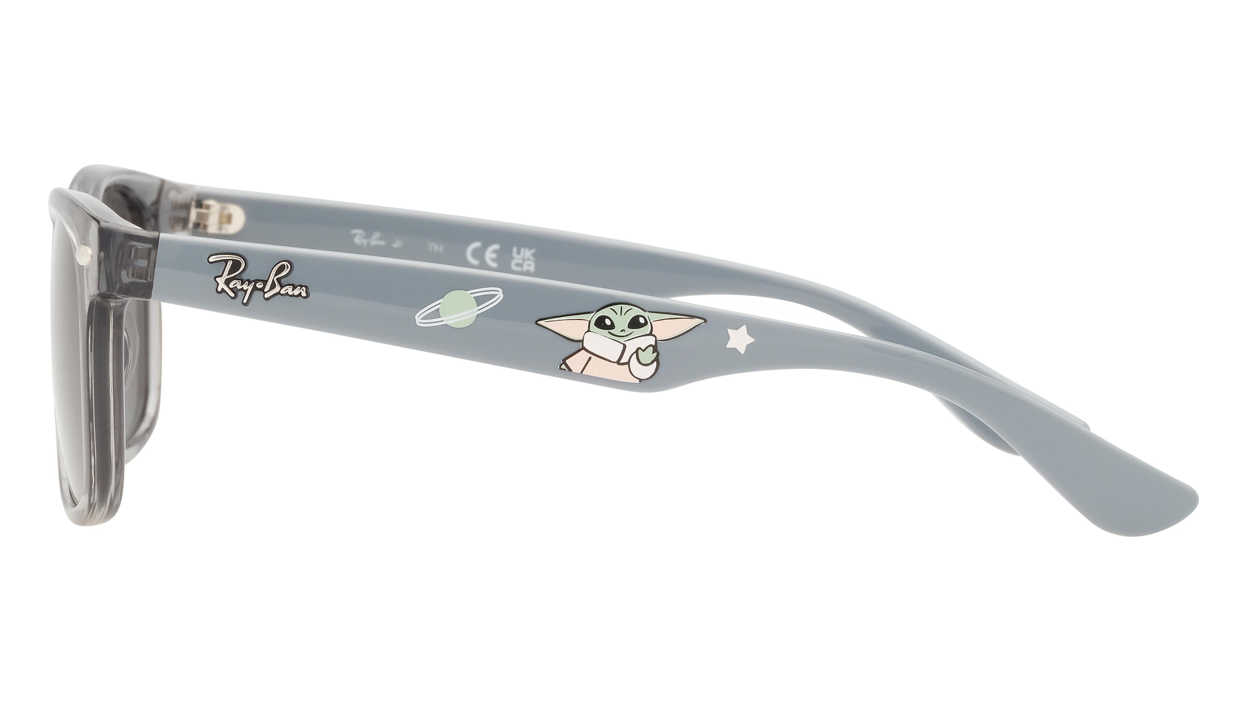 Lunettes de soleil Ray-Ban Mixte Gris Carré Rj9052S Gauche