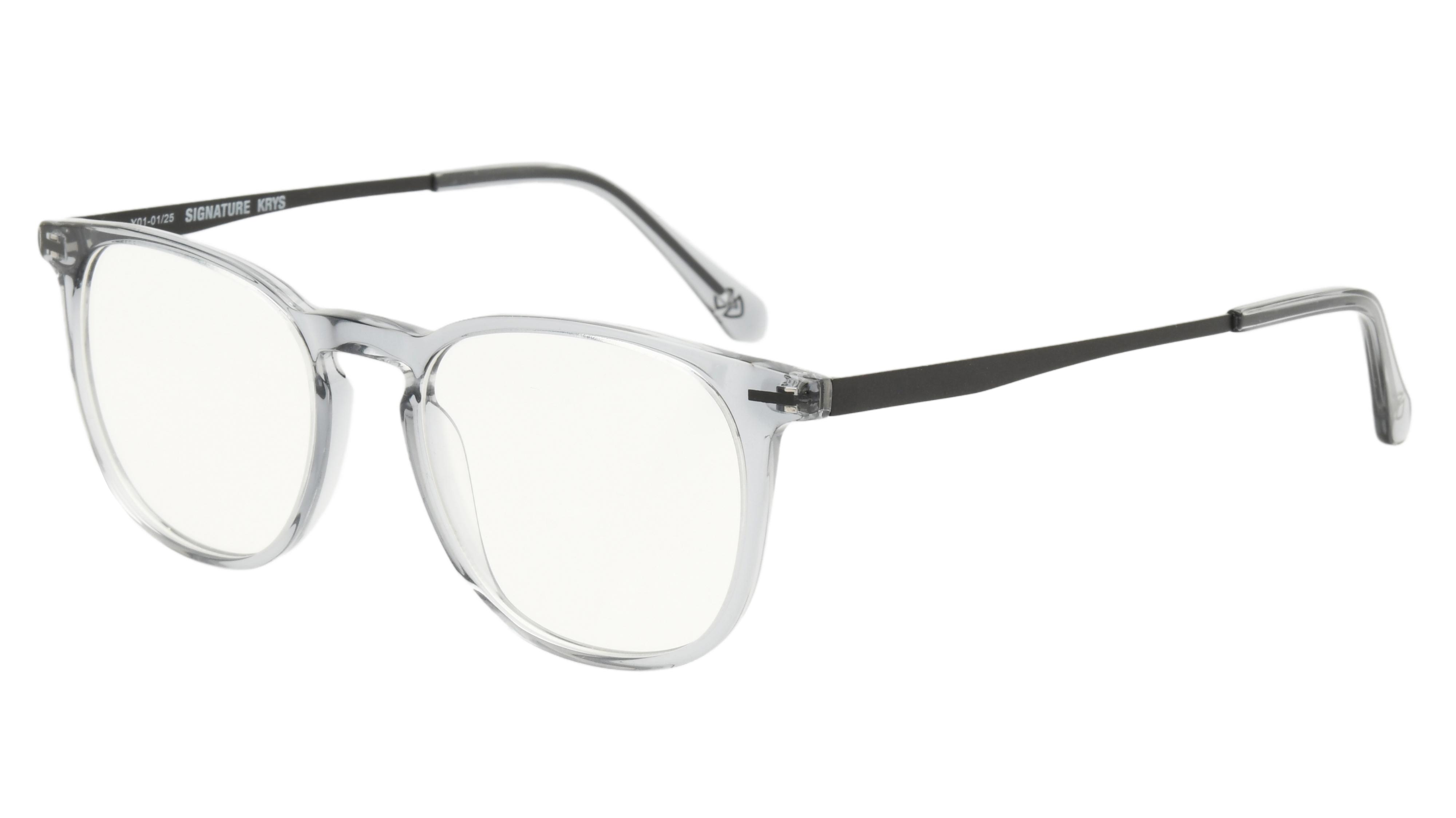 Lunettes de vue Signature Krys Homme Bleu Carré Com2503 Trois-Quart