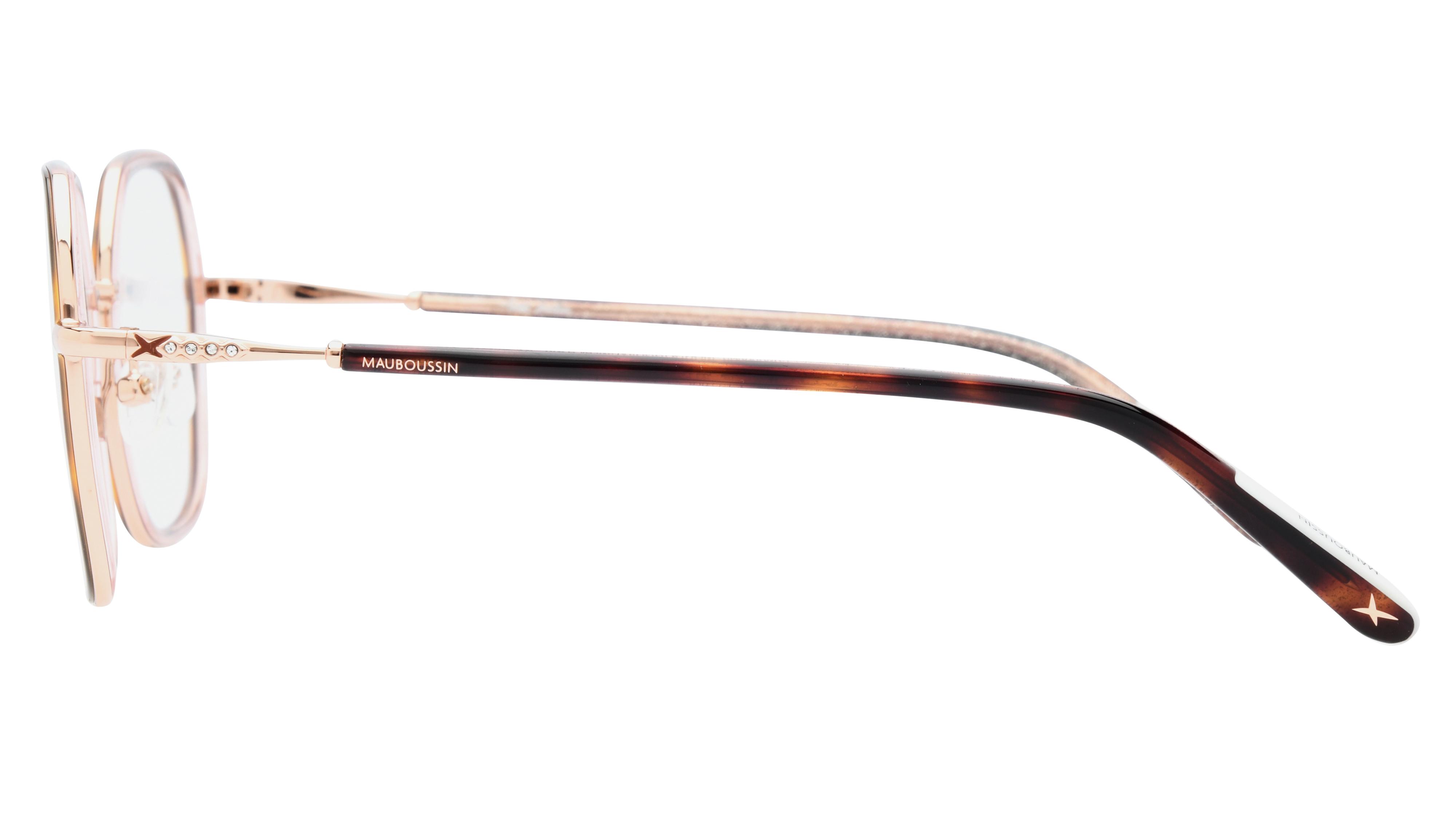 Lunettes de vue Mauboussin Mau2403 4 Rose Pale Texture Carre Krys