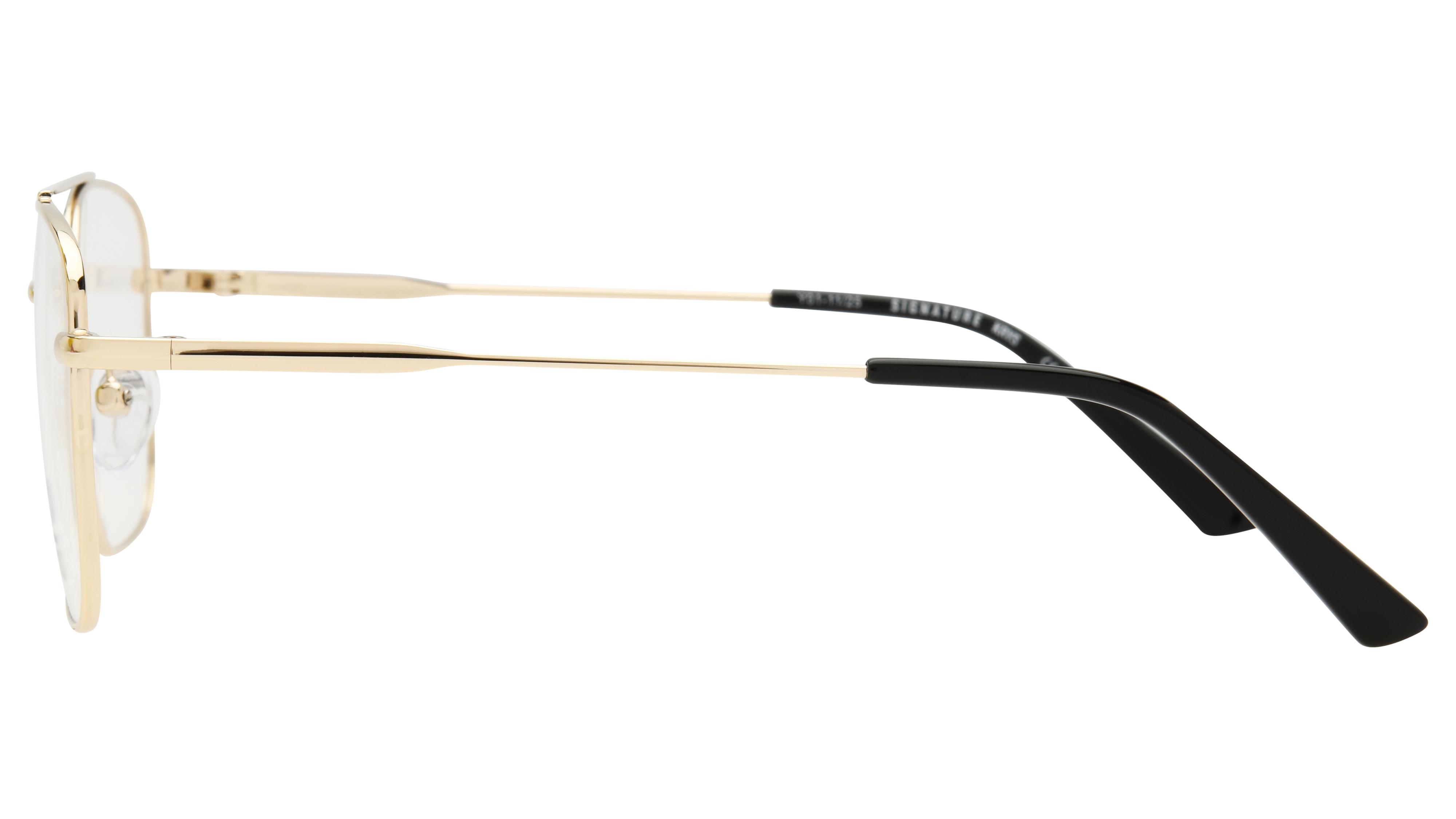 Lunettes de vue Krys Origine Homme Or Aviateur Ess2602 Gauche