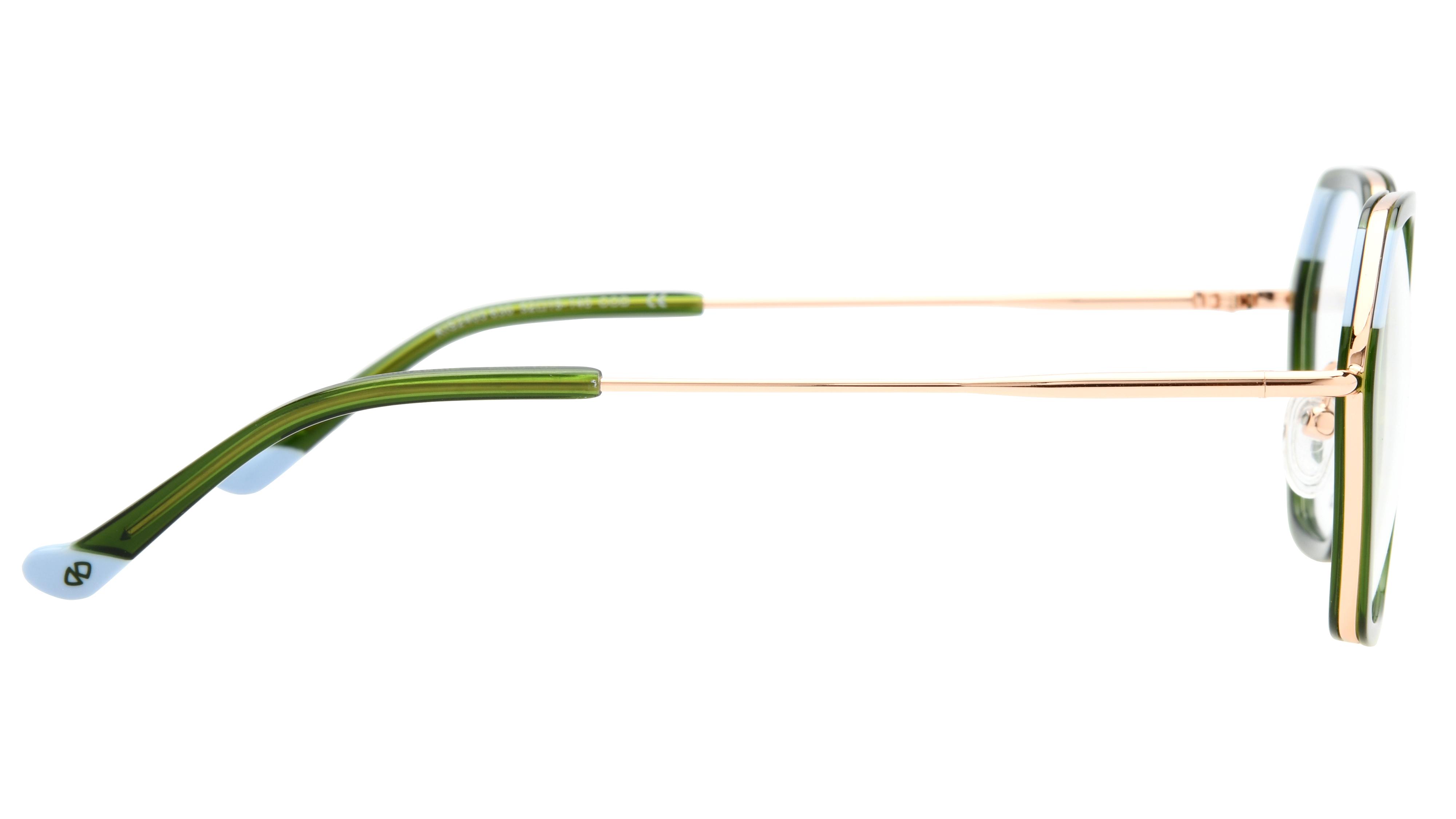 Lunettes de vue Signature Krys Femme Vert Carré Kis2405 Droite