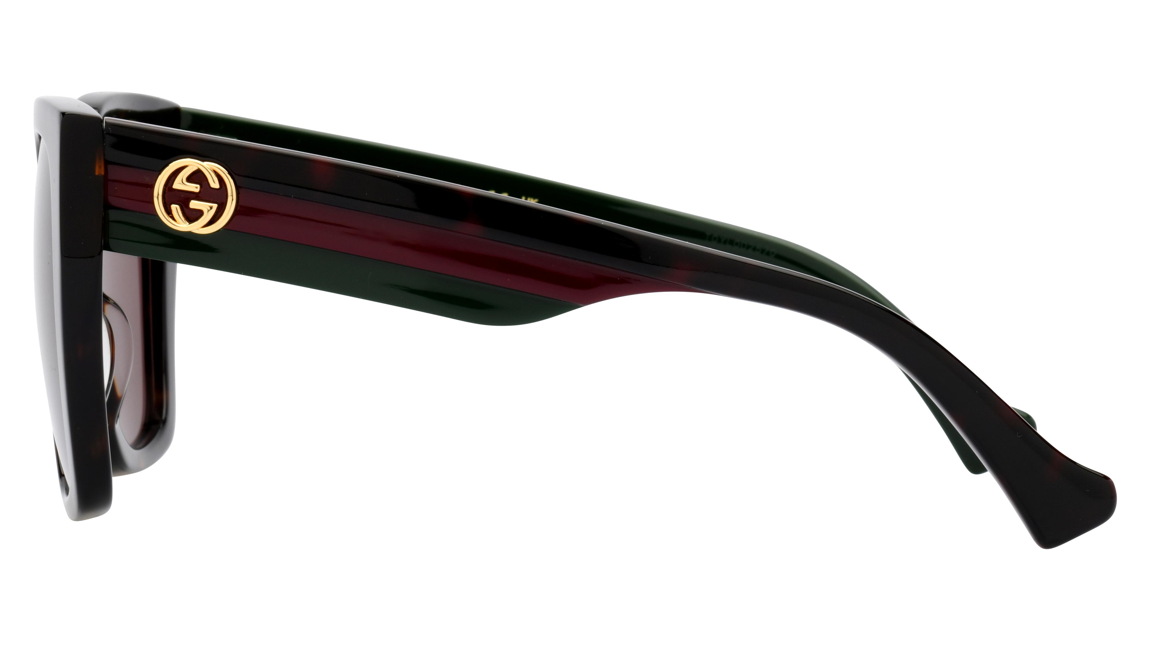 Lunettes de soleil Gucci Femme Écaille Carré GG1300S Gauche