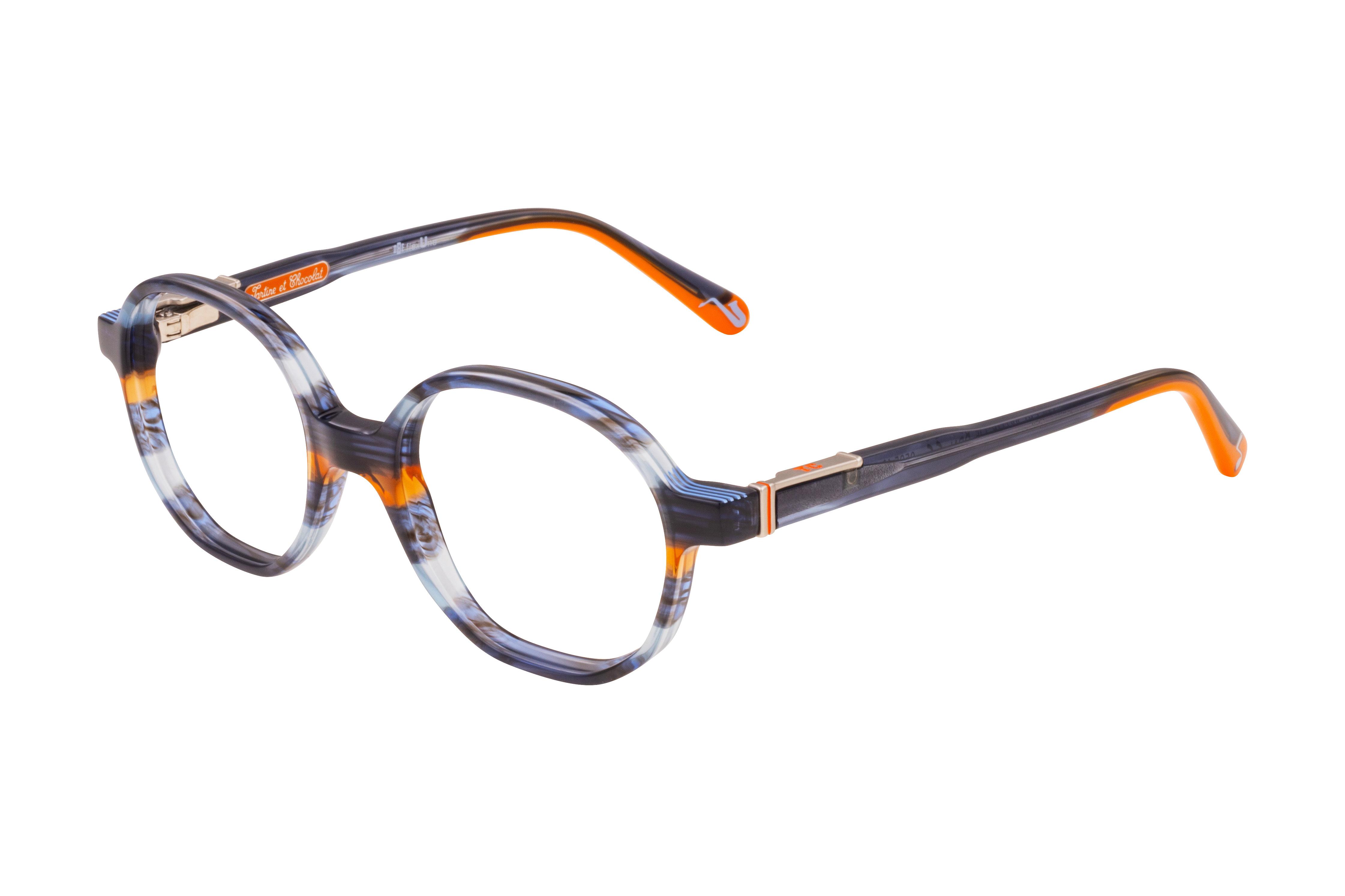 Lunettes de vue Tartine et Chocolat  Bleu Rond TCAA415C67 Gauche