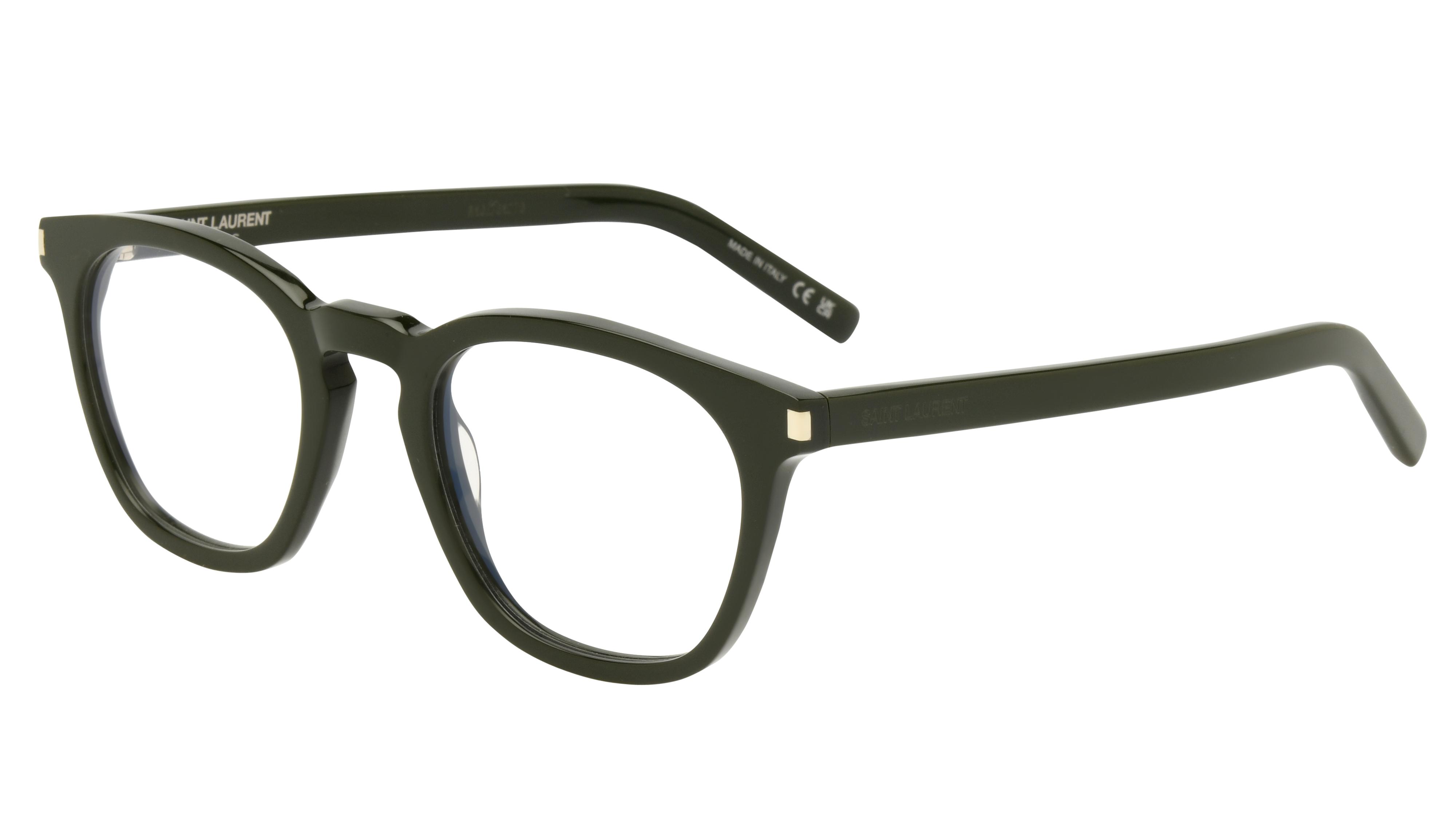 Lunettes de vue Saint Laurent Mixte Vert Pantos Sl28 Trois-Quart