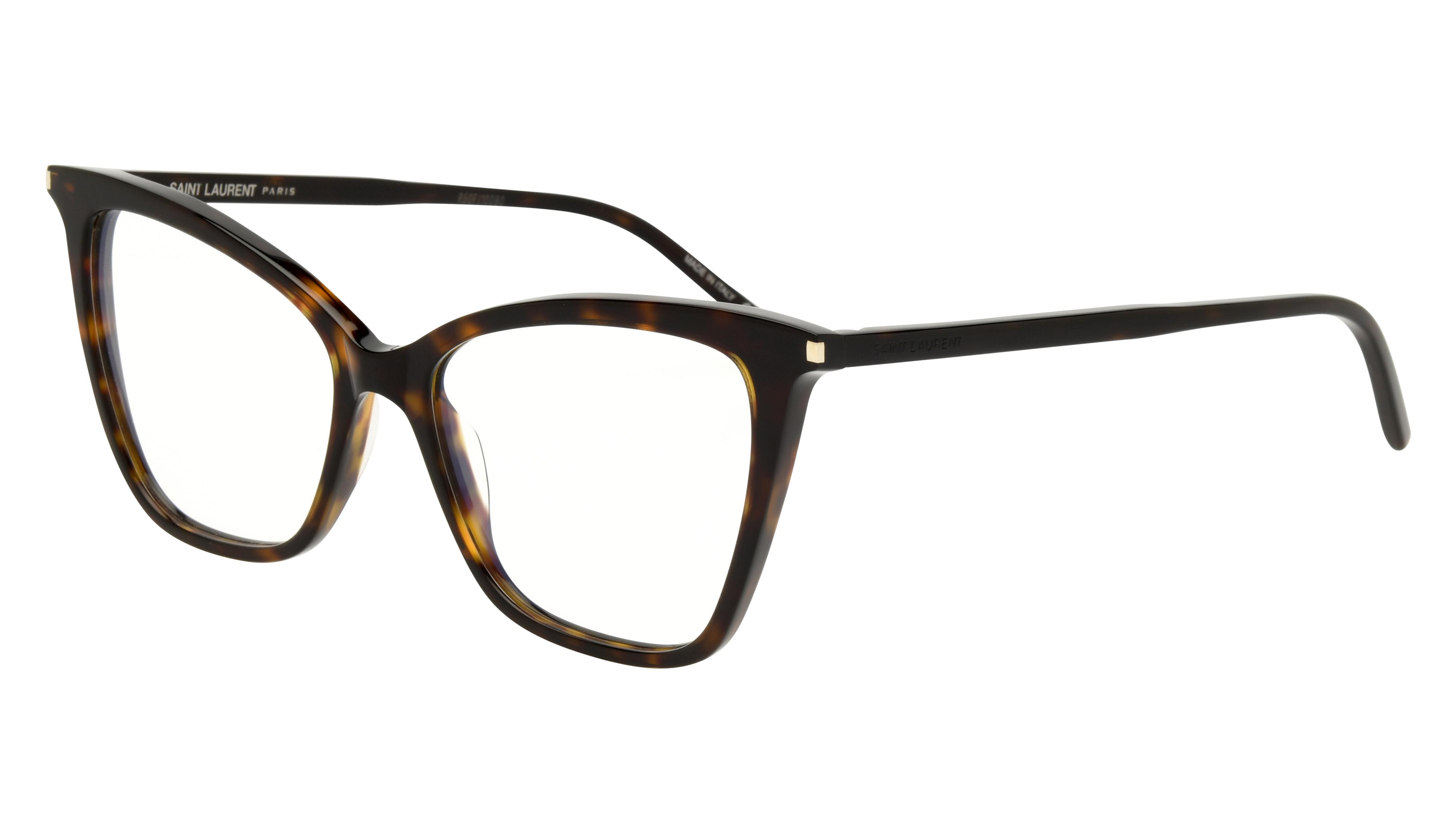 Lunettes de vue Saint Laurent Femme Écaille Papillon Sl Trois-Quart
