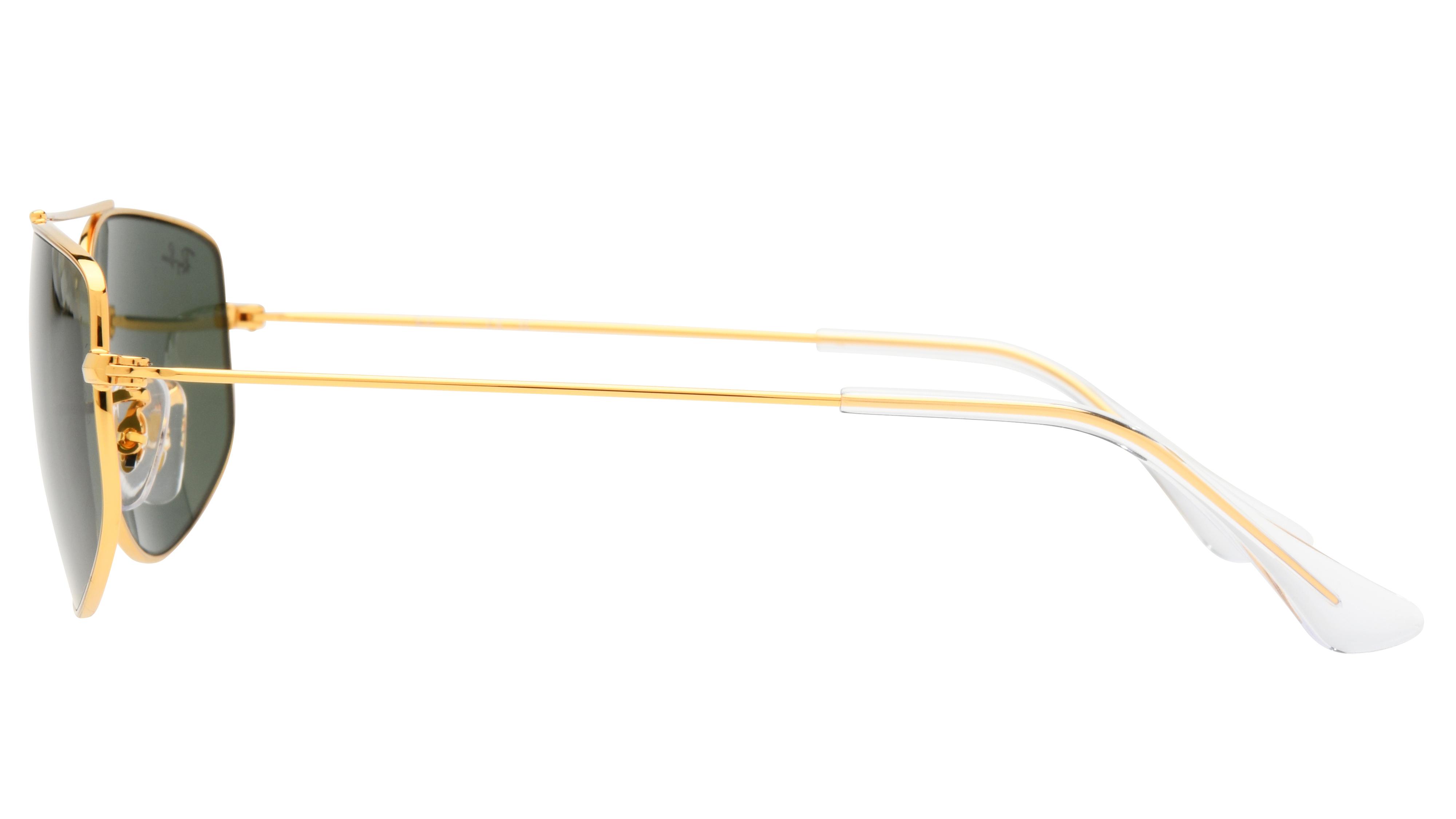 Lunettes de soleil Ray-Ban Mixte Or Papillon RB3845 Gauche