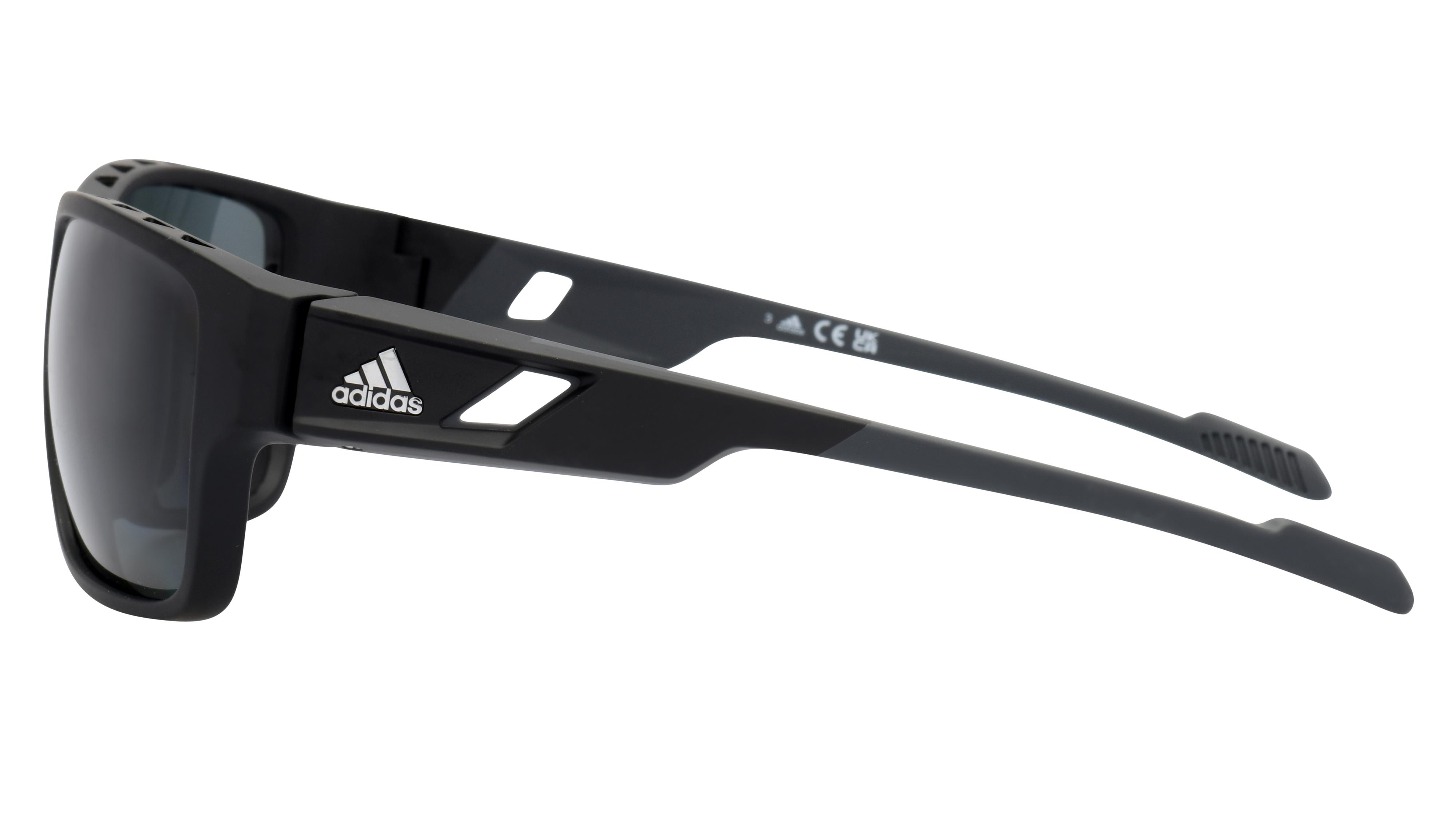 Lunettes de soleil Adidas SP0069 6102D Noir Mat Rectangle Krys