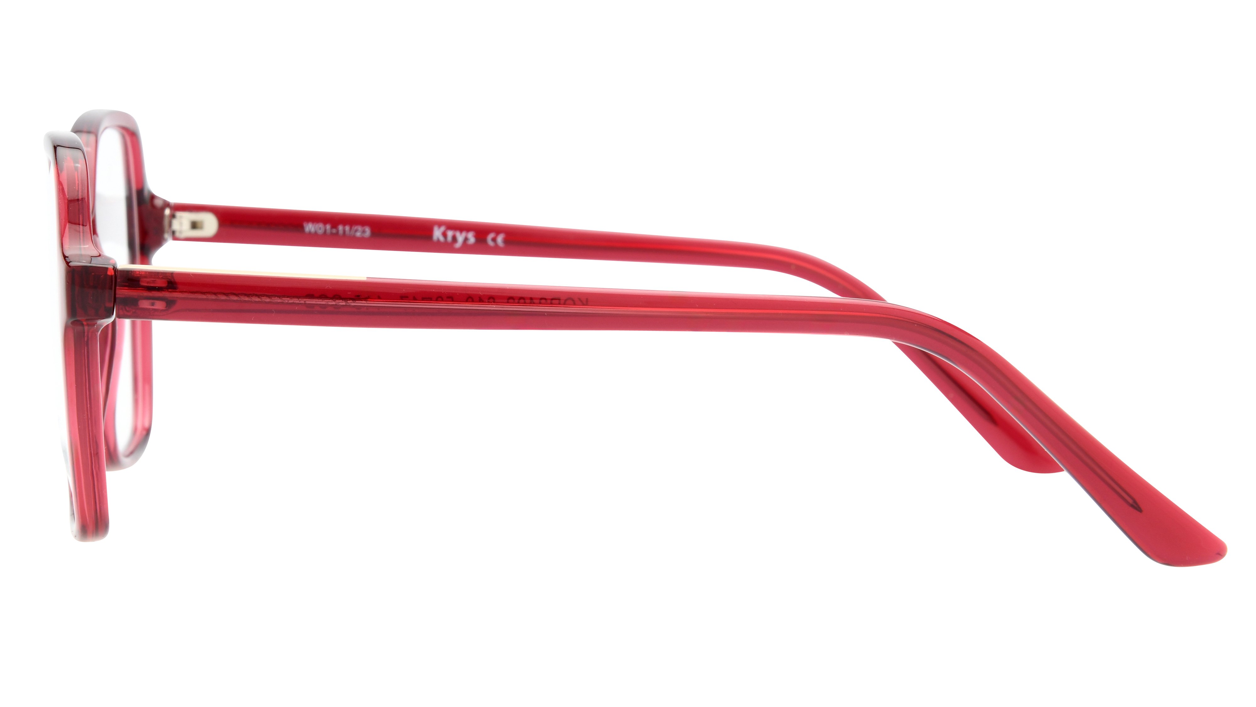 Lunettes de vue Krys Origine Femme Rose Carré Kor2402 Gauche