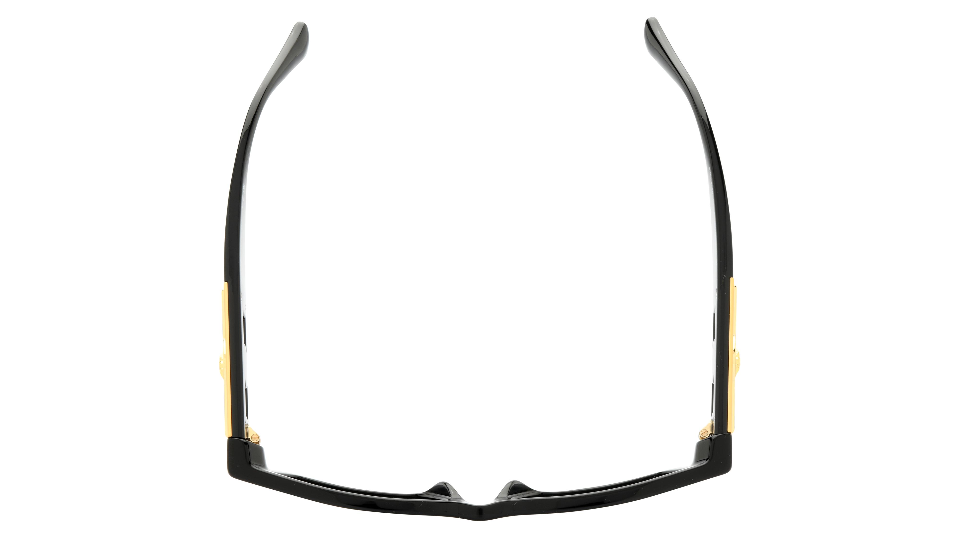 Lunettes de soleil Versace Mixte Noir Rectangle VE4459 Dessus