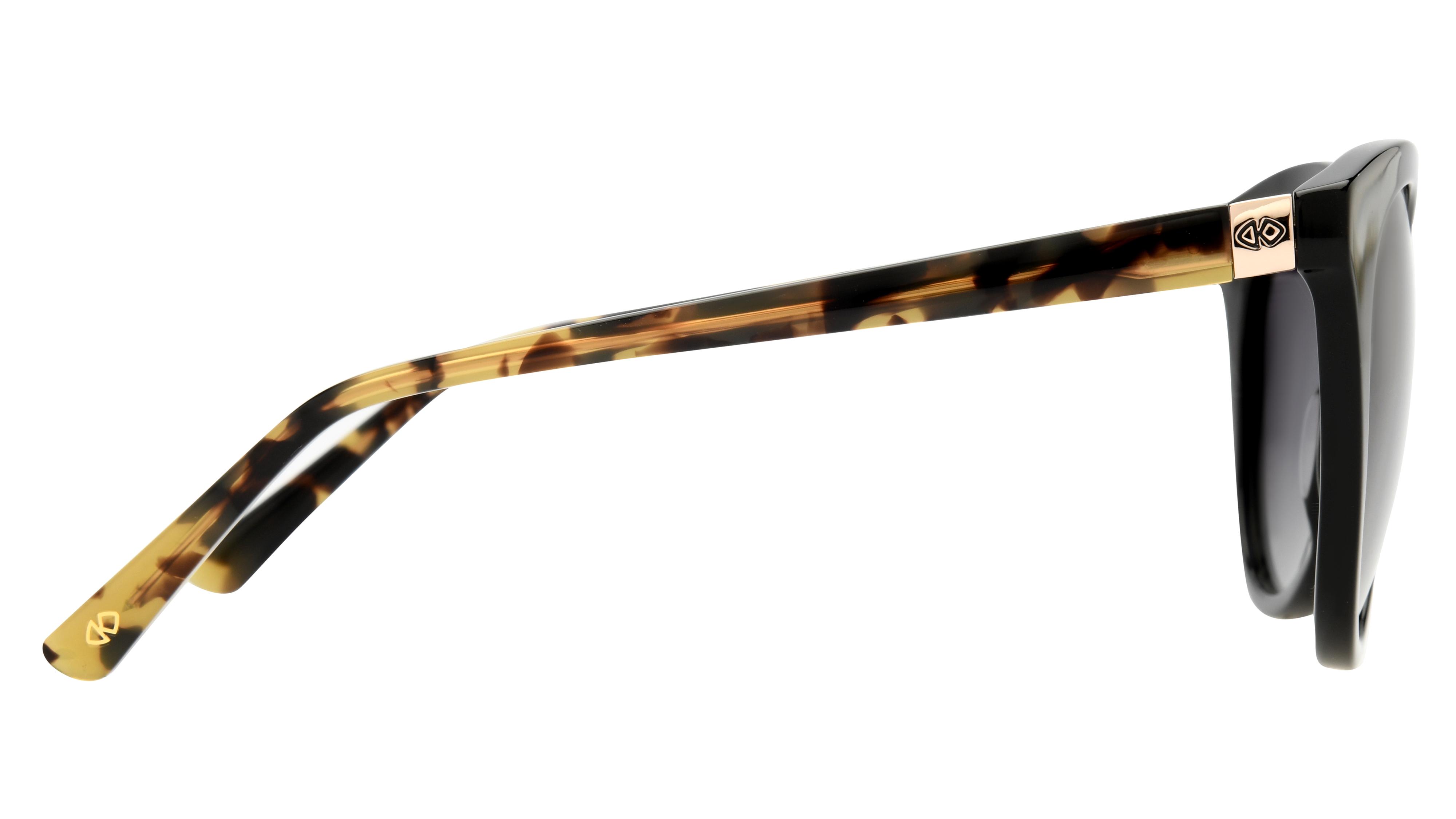 Lunettes de soleil Signature Krys Femme Noir Papillon Ske2538-E Droite