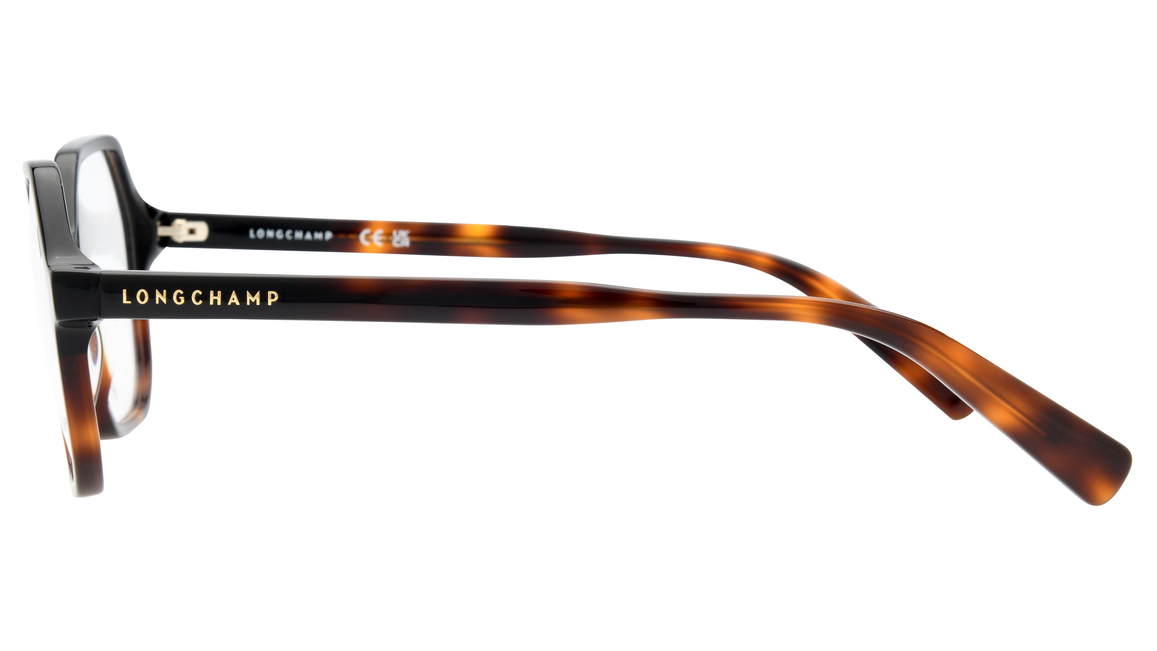 Lunettes de vue Longchamp Femme Noir Carré LO2740N Gauche