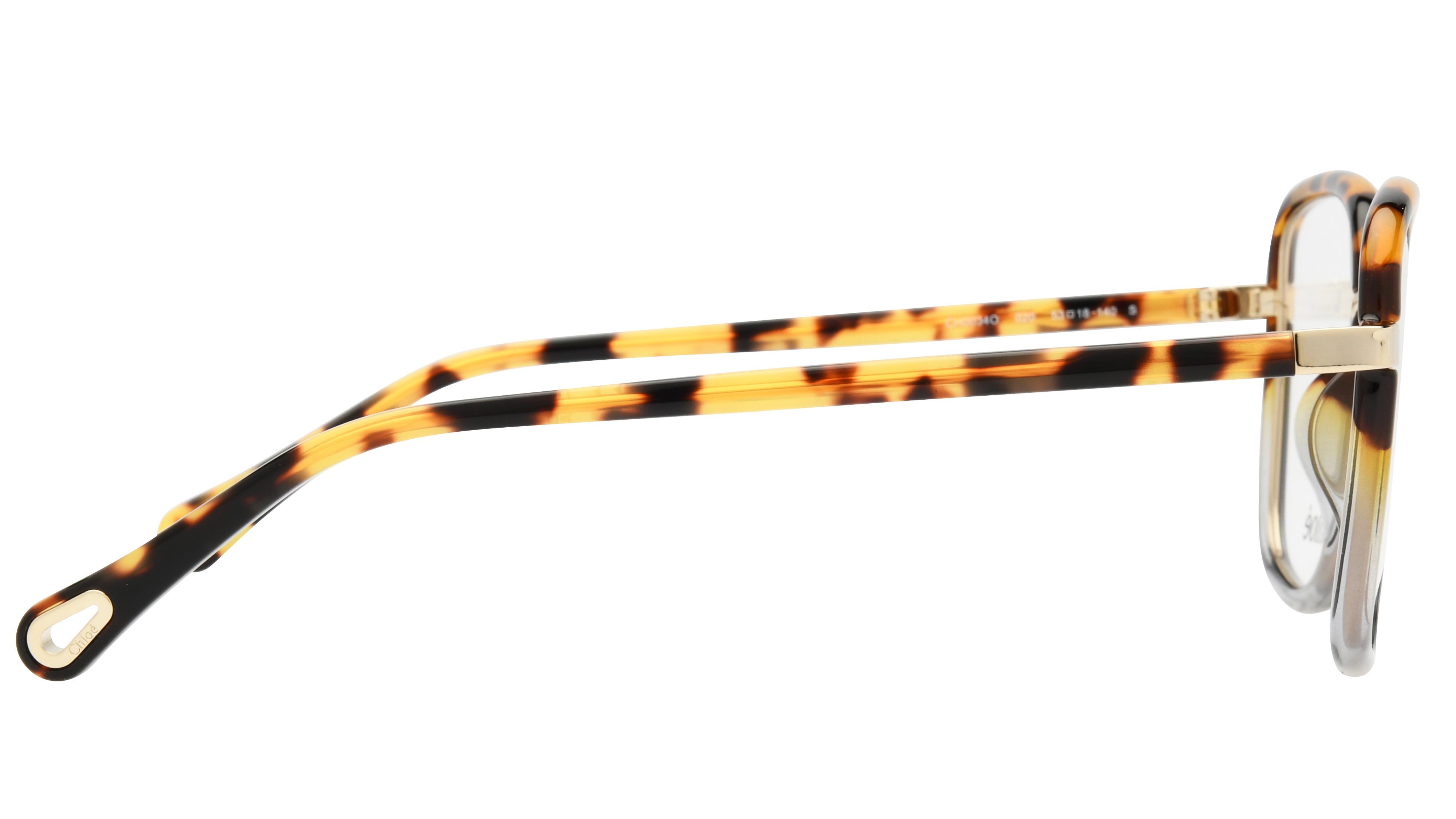 Lunettes de vue Chloé Femme Marron Carré CH0034O Droite