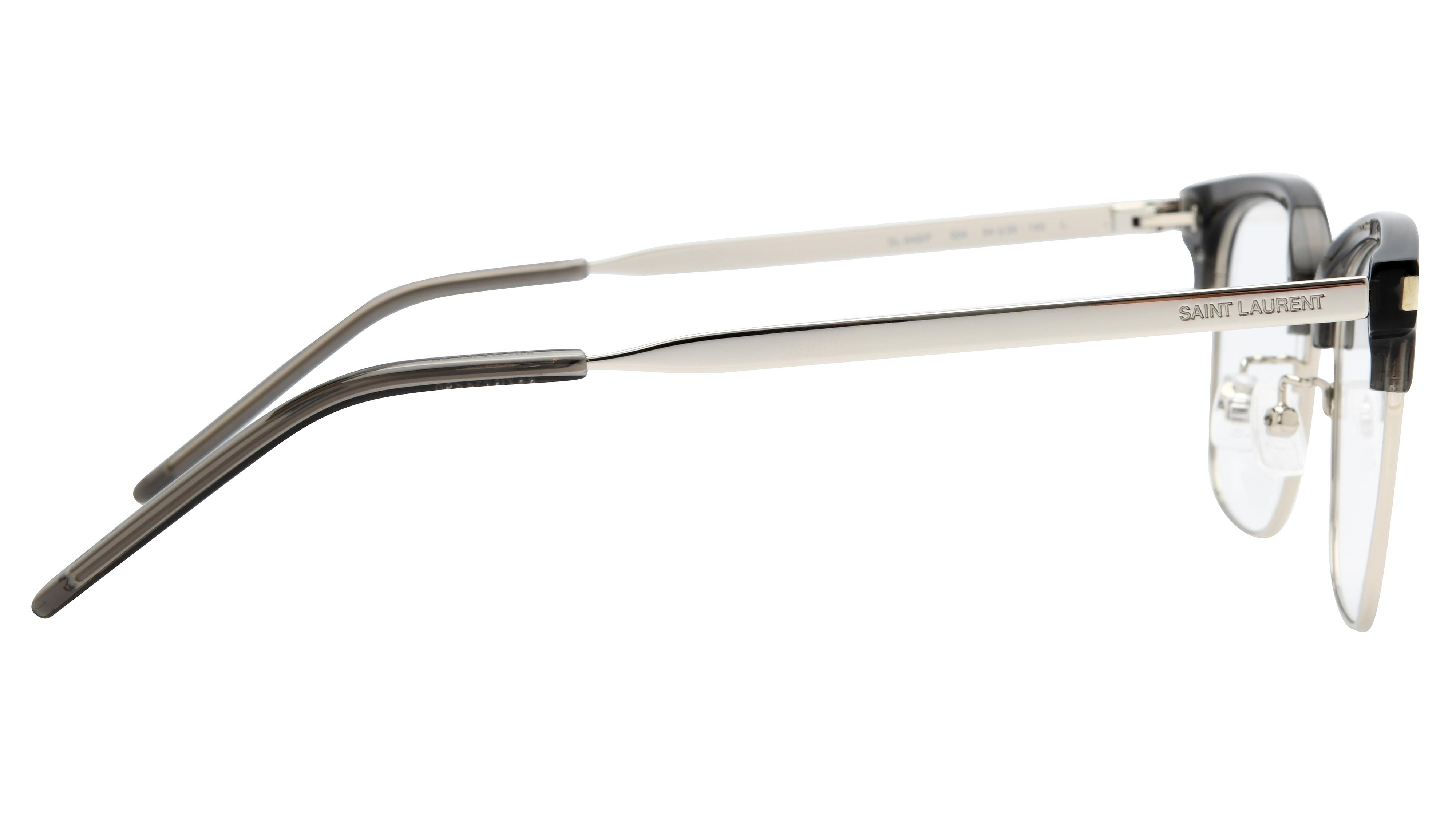Lunettes de vue Saint Laurent Mixte Argent Carré Sl649/F Droite