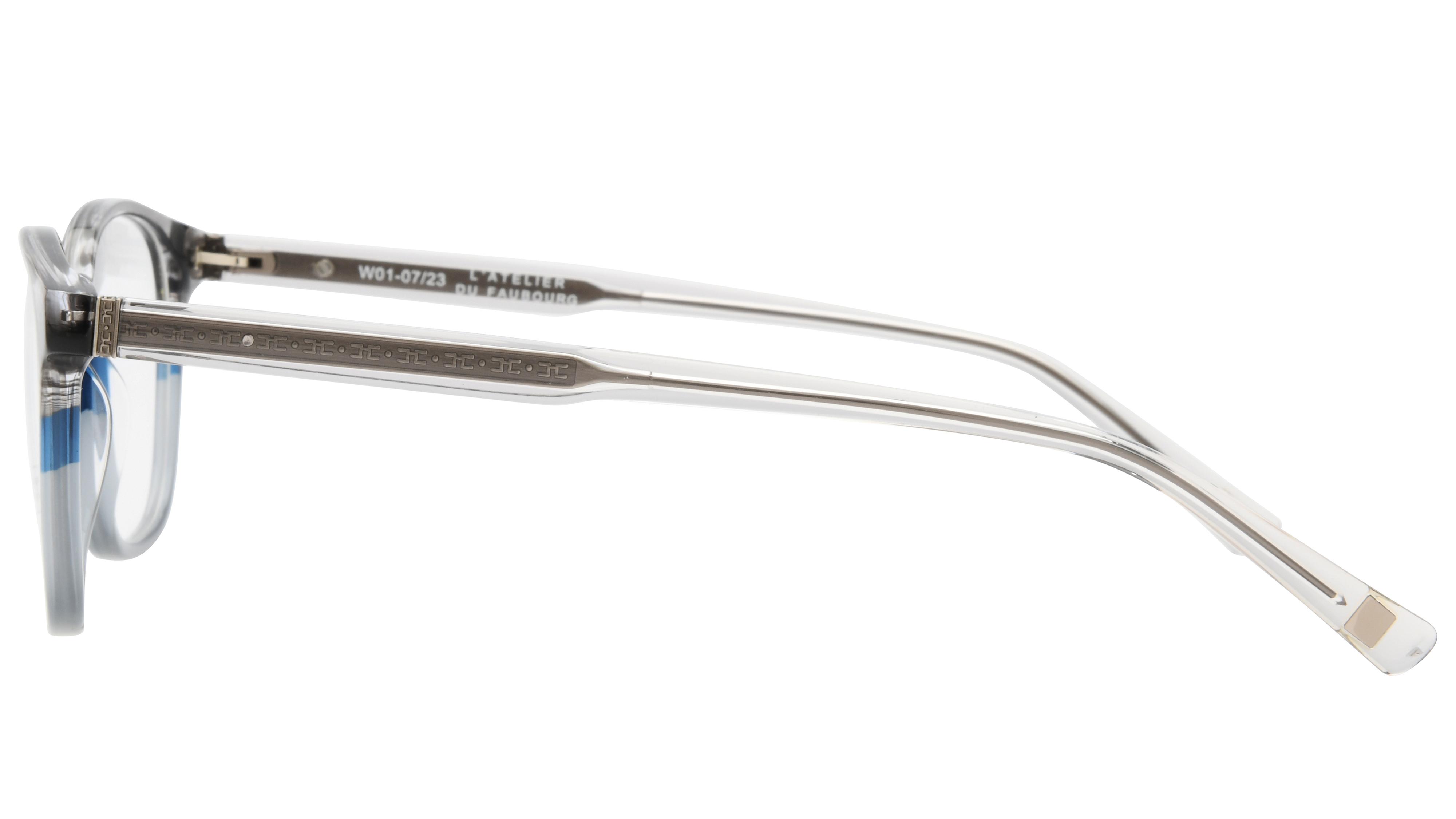 Lunettes de vue L'Atelier du Faubourg Homme Gris Carré Adf2305 Gauche