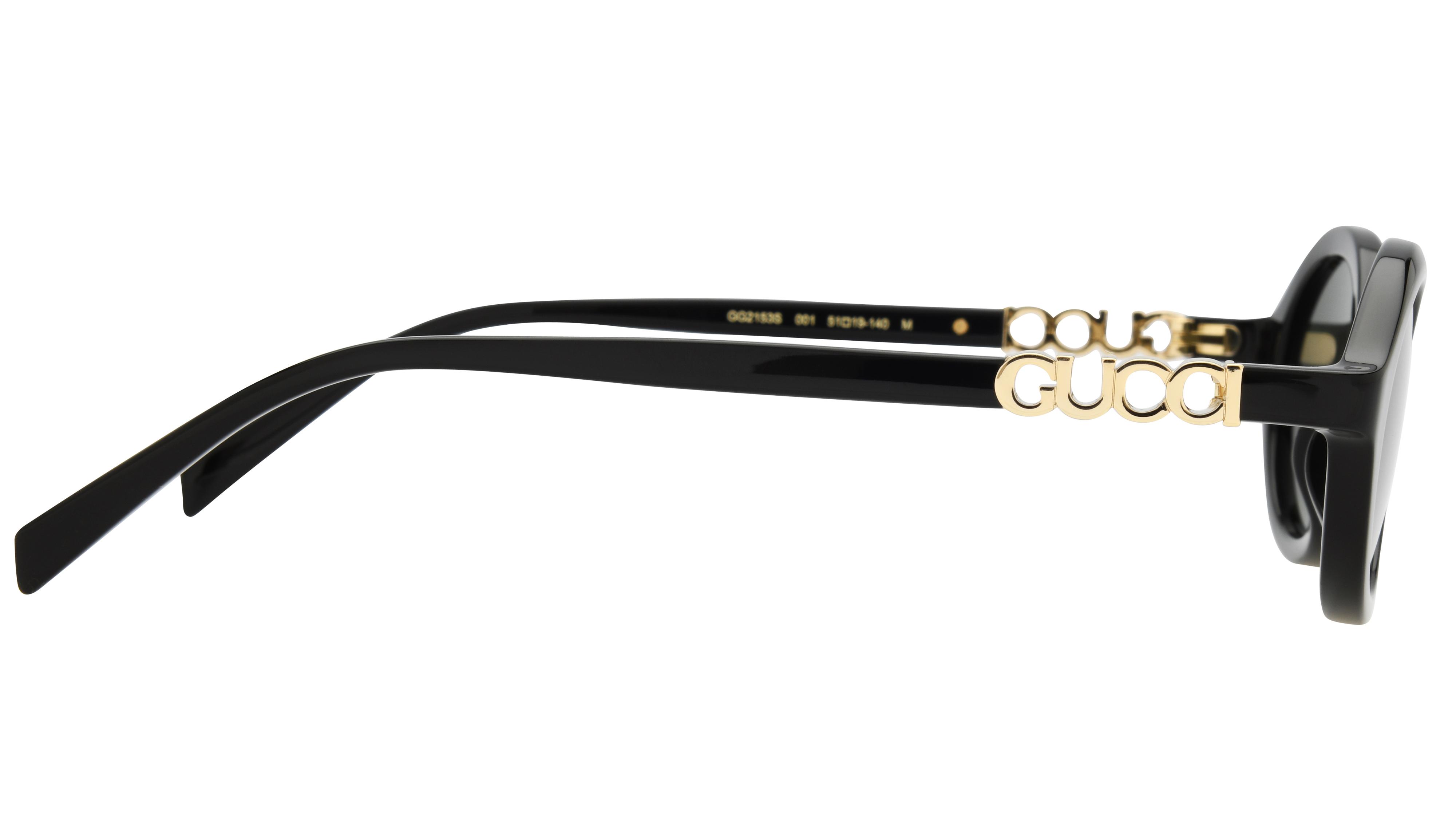 Lunettes de soleil Gucci Femme Noir Ovale Gg2153S Droite