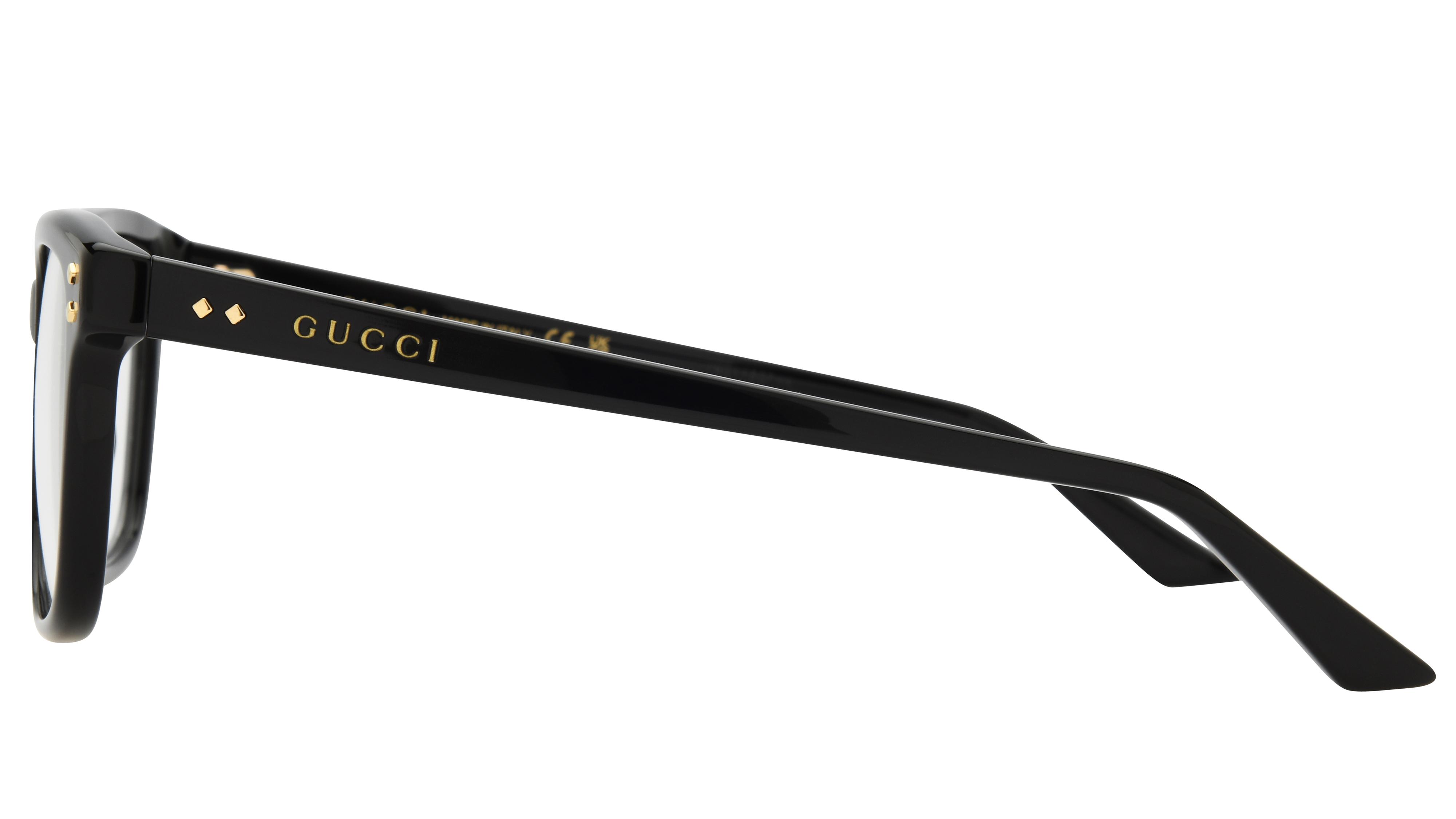 Lunettes de vue Gucci Homme Noir Rectangle Gg2131O Gauche