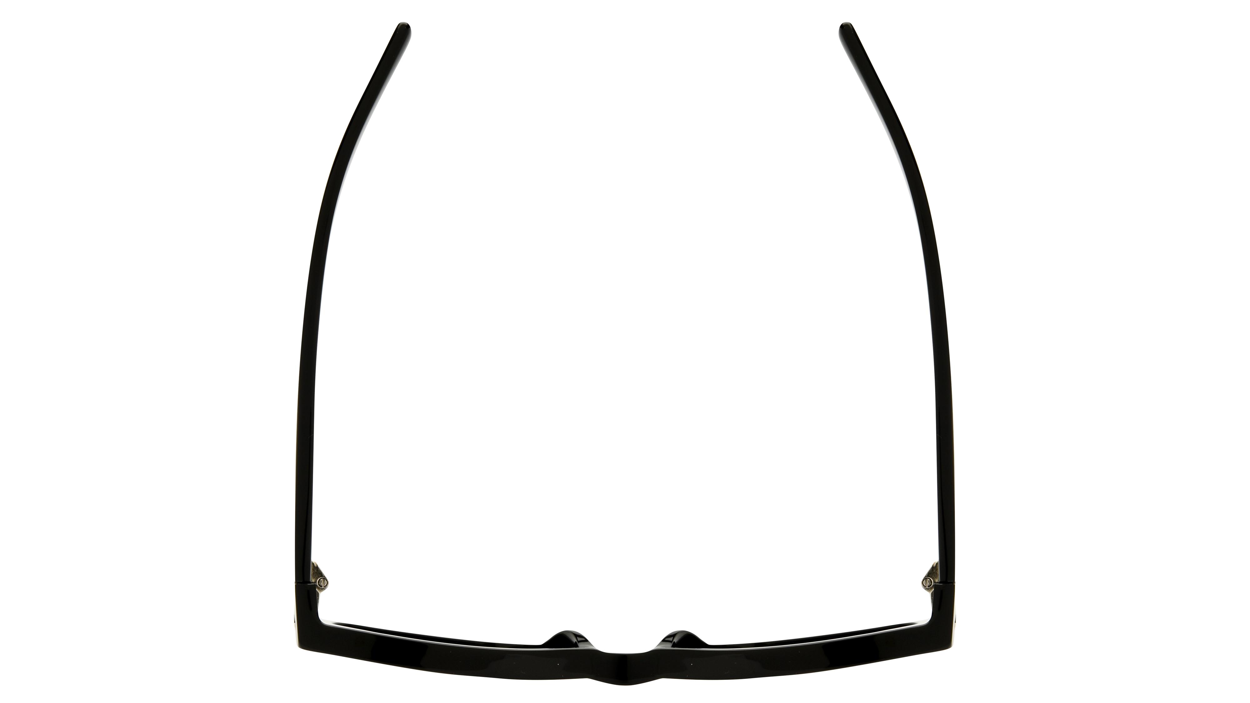 Lunettes de soleil Saint Laurent Mixte Noir Rectangle SL Dessus