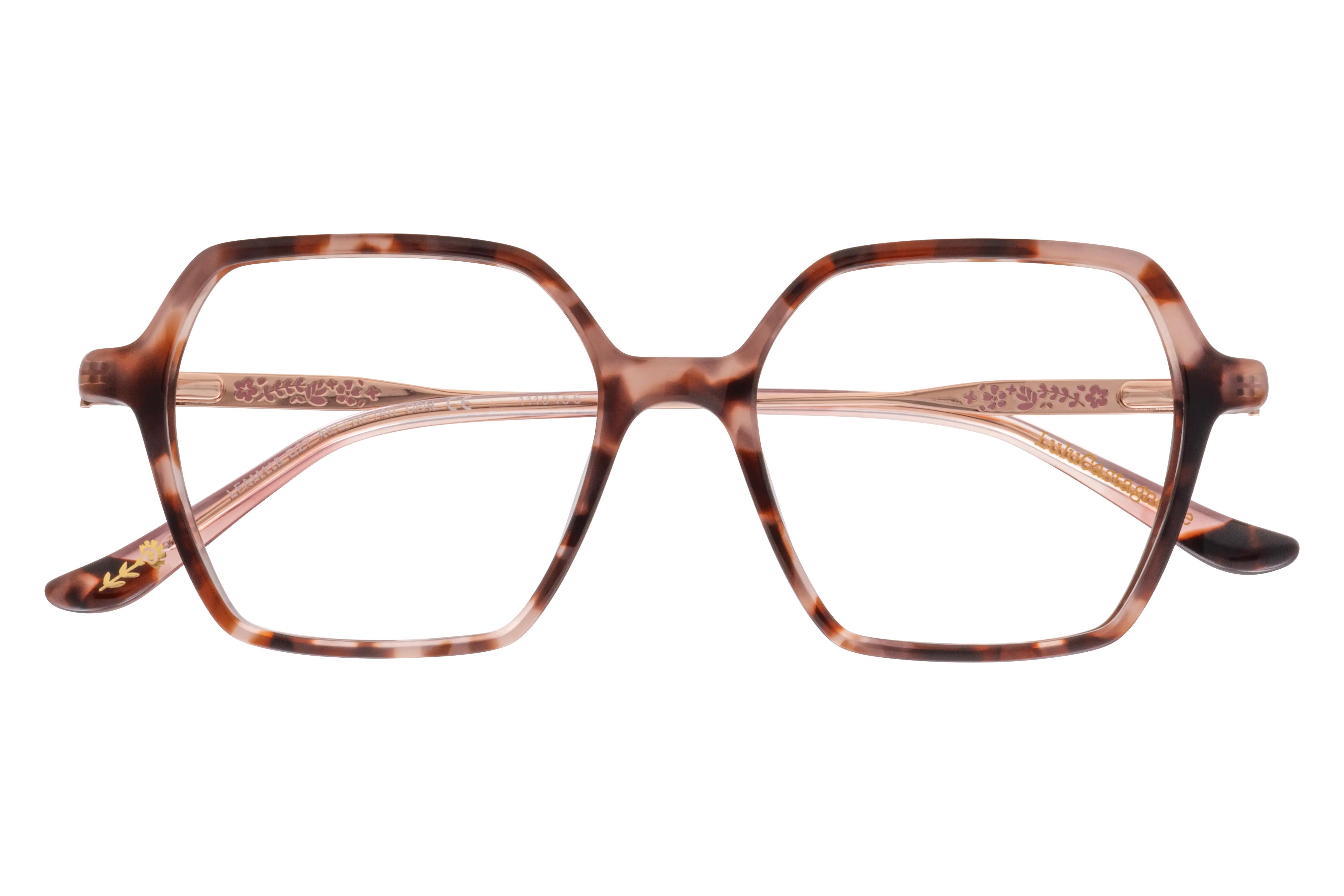 Lunettes de vue Lulu Castagnette  Écaille Wayfarer LFAM118D27 Face