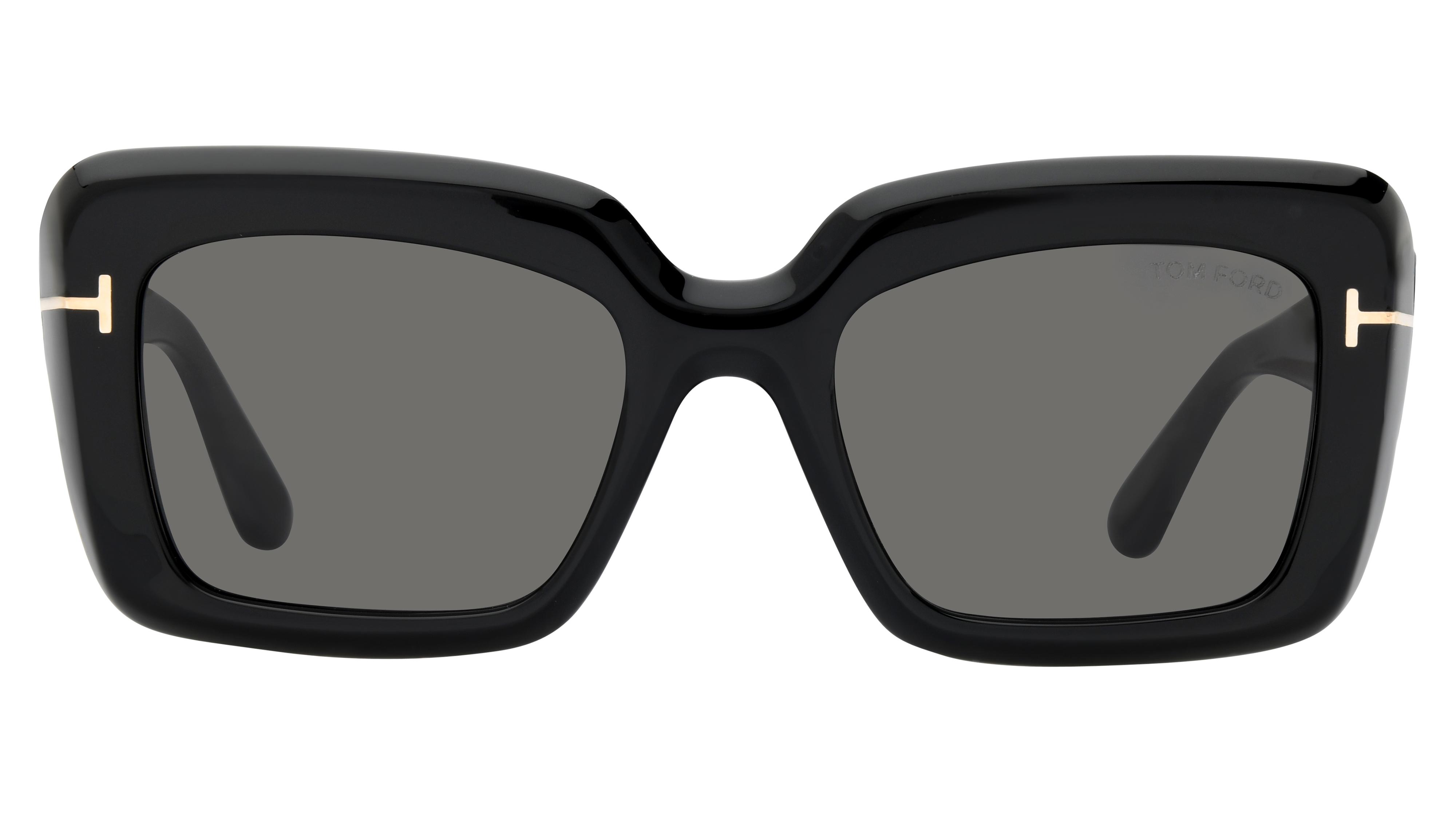 Lunettes de soleil Tom Ford Femme Noir Rectangle FT1318 Face