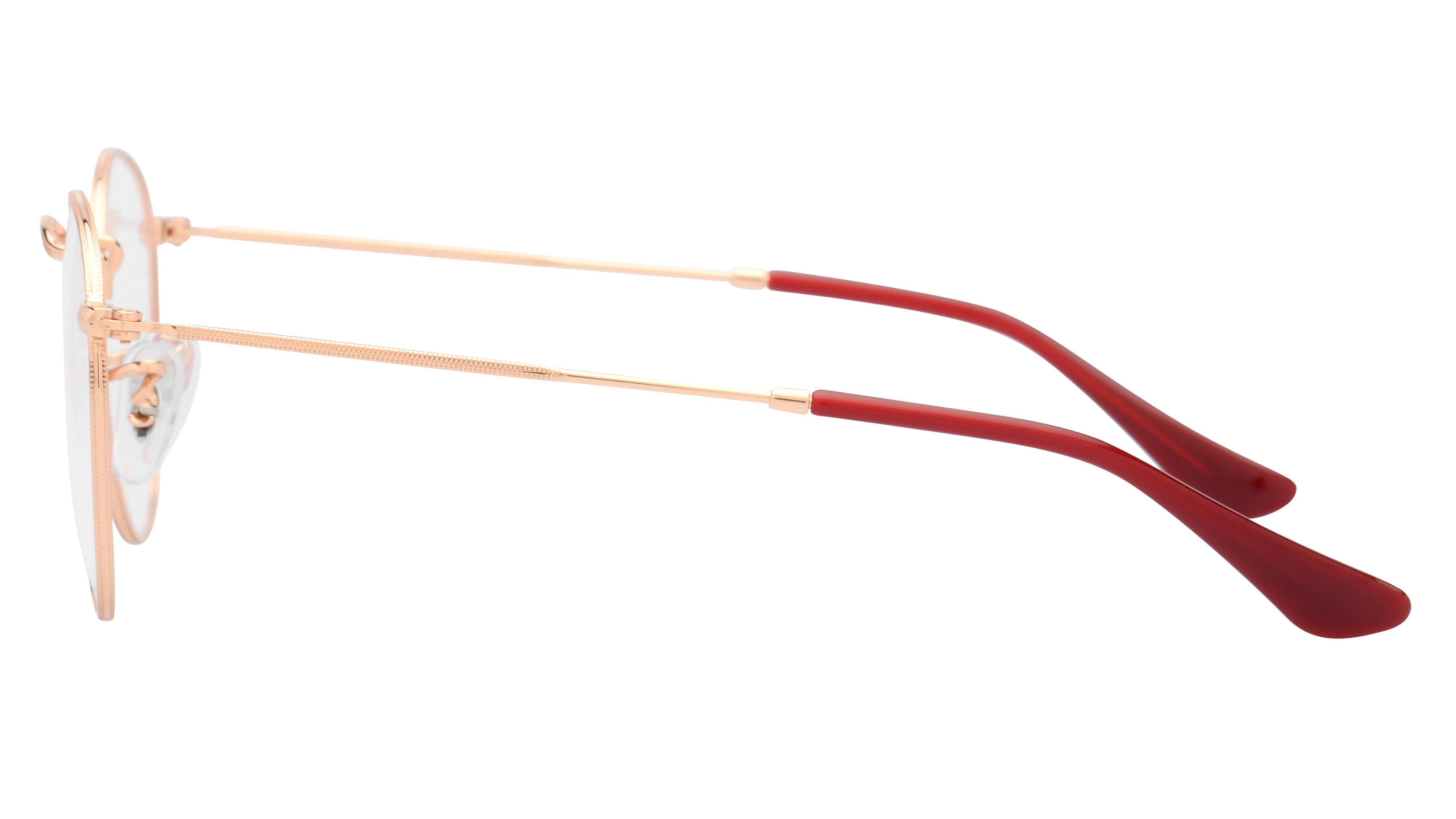 Lunettes de vue Ray-Ban Mixte Or Ronde Rx3447V Gauche