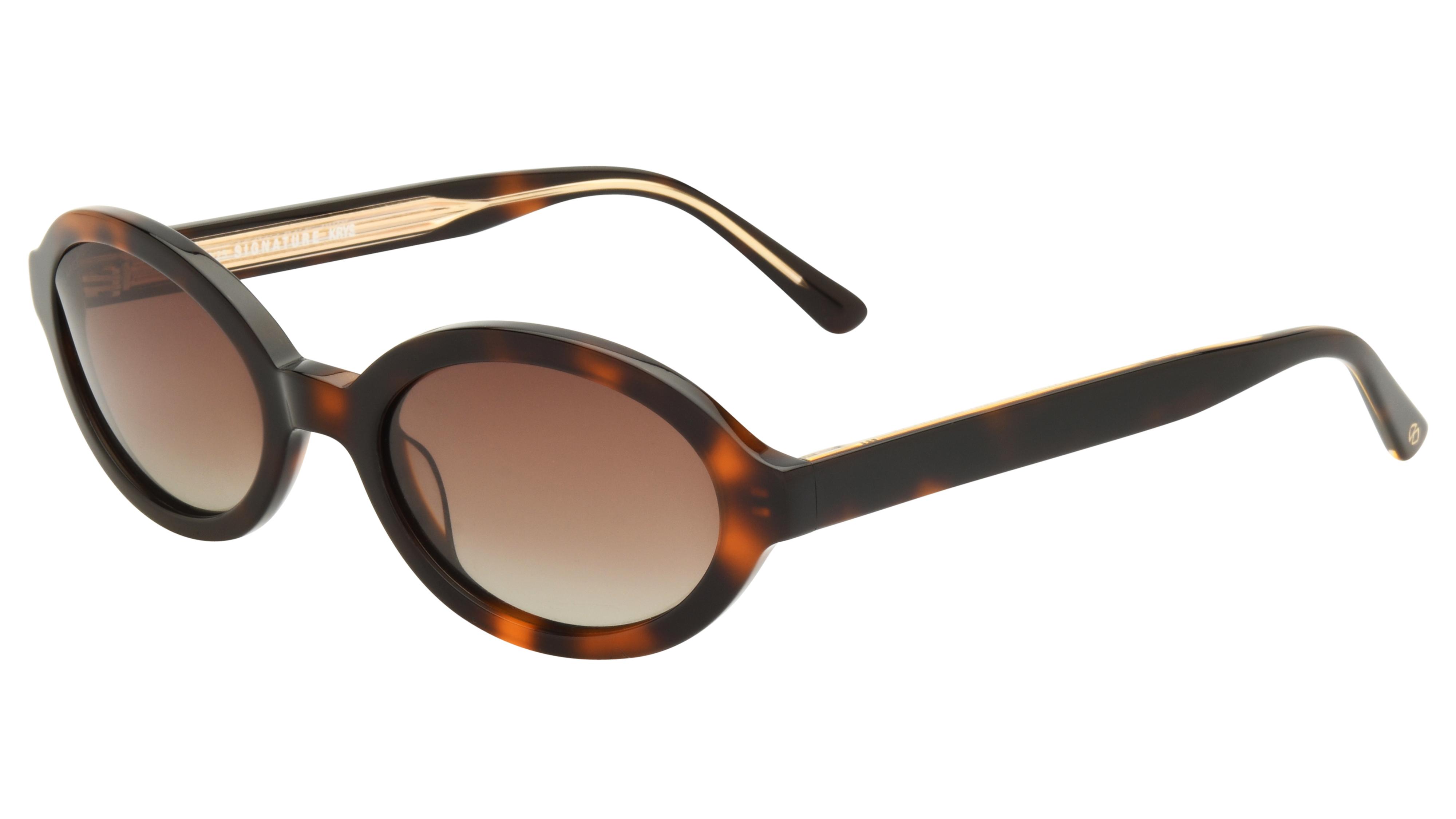Lunettes de soleil Signature Krys Femme Écaille Ovale skj2617-d Trois-Quart