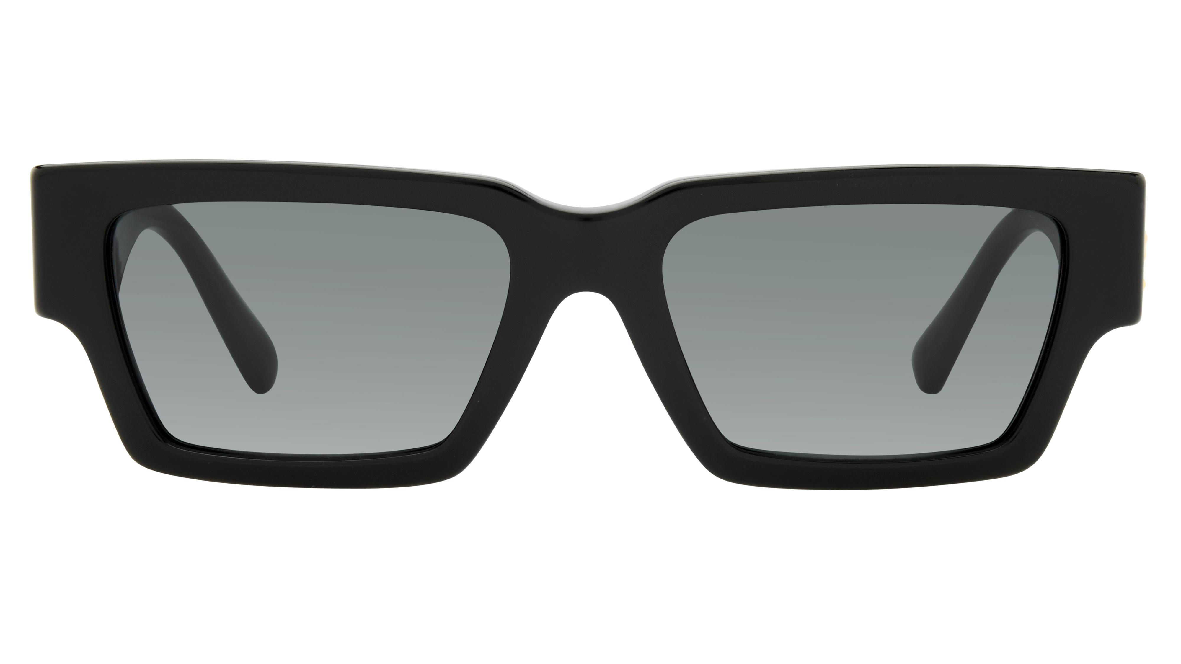 Lunettes de soleil Versace Mixte Noir Rectangle VE4459 Face