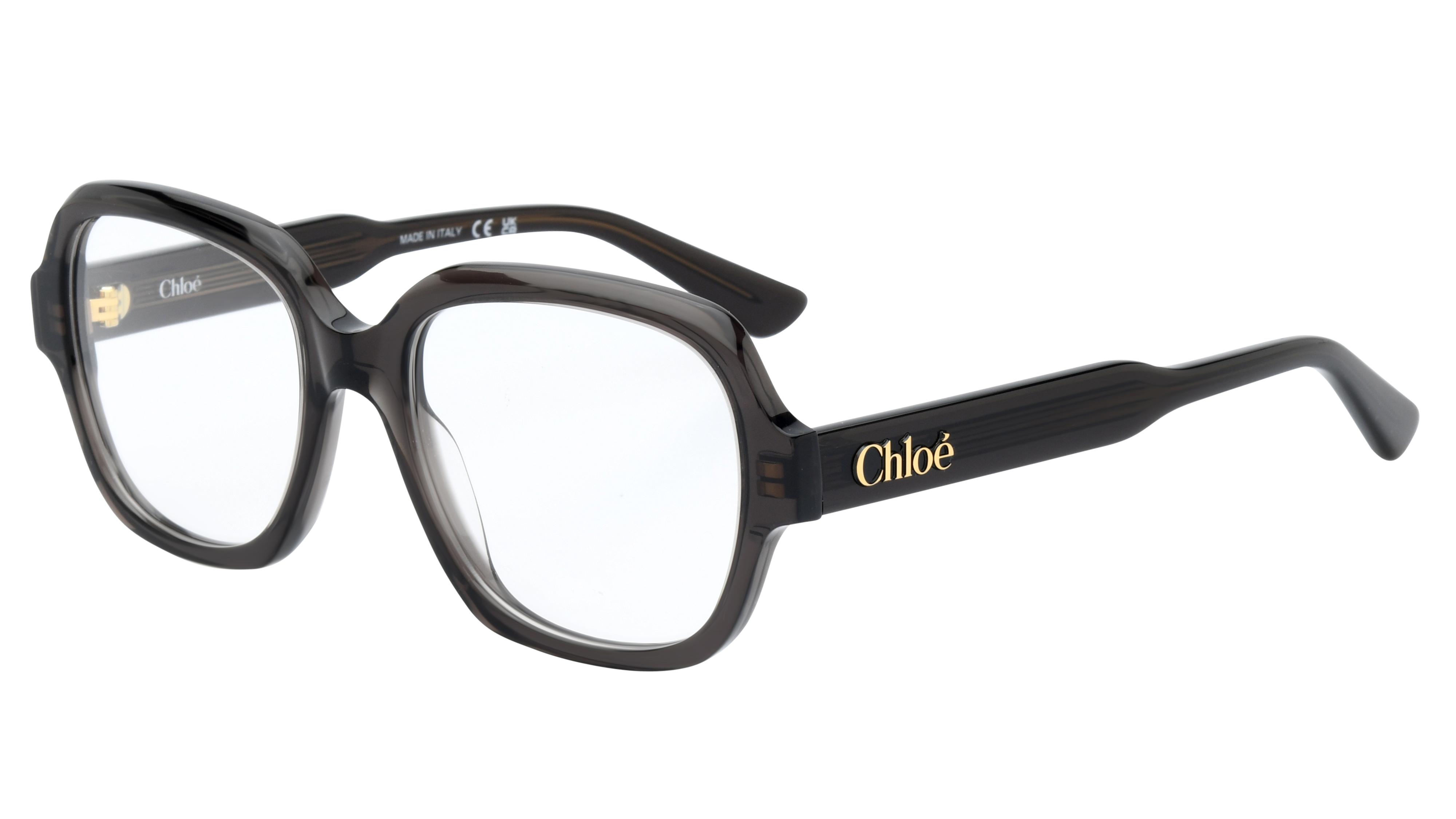 Lunettes de vue Chloé Femme Gris Carré CH0341O Trois-Quart