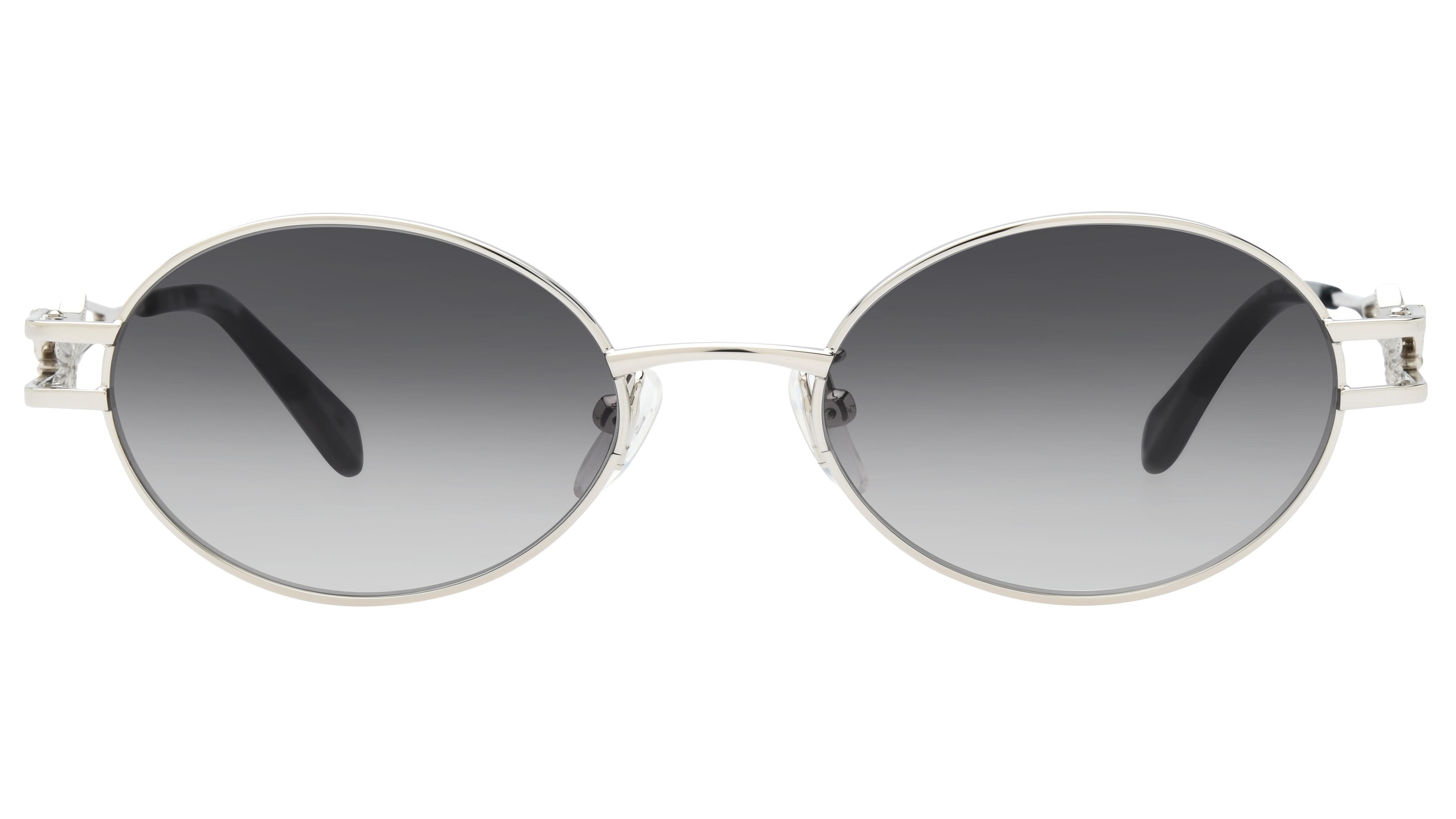 Lunettes de soleil Zadig & Voltaire Femme Argent Ovale SZV464S Face