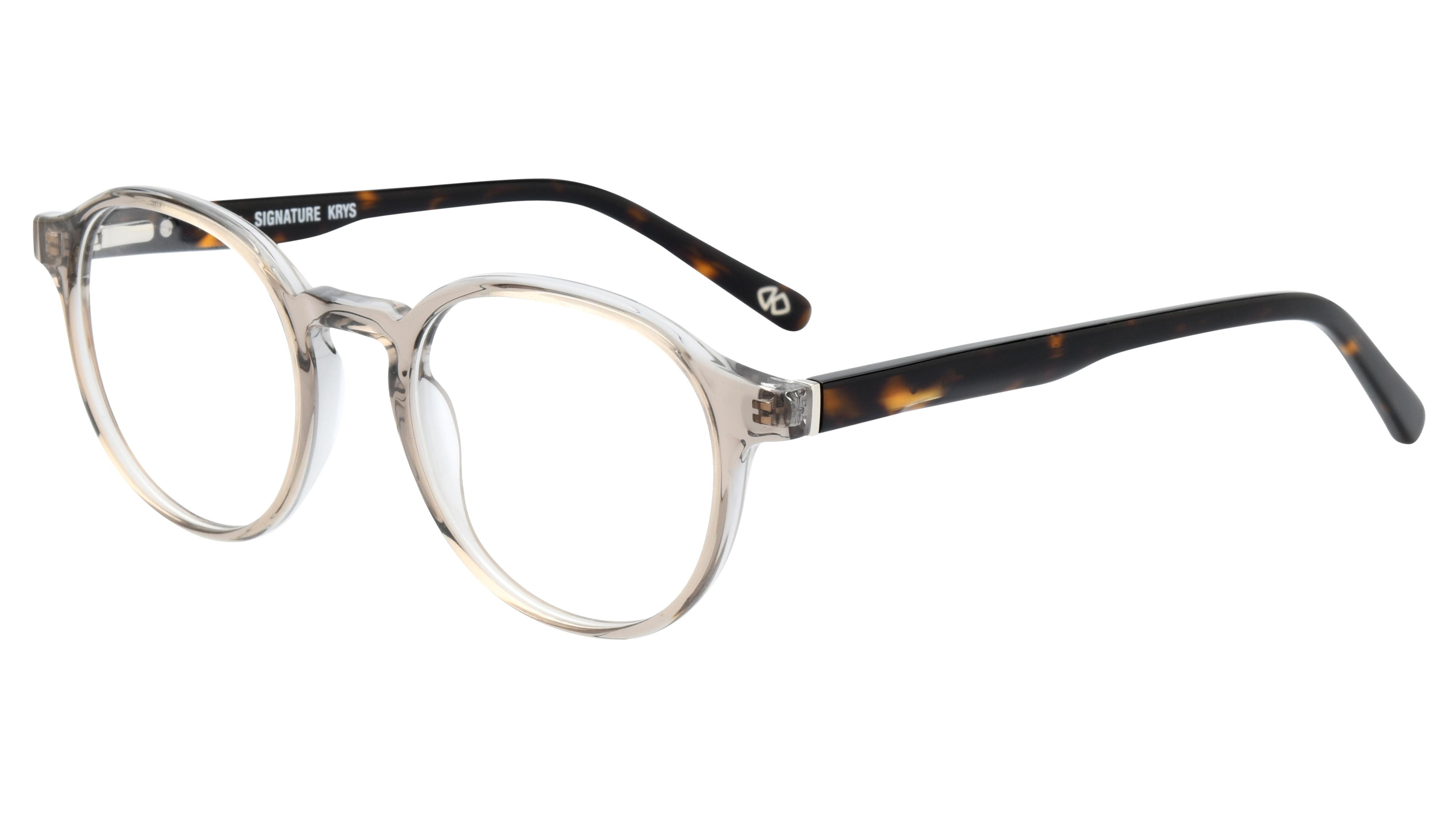 Lunettes de vue Signature Krys Homme Marron Pantos Com2602 Trois-Quart