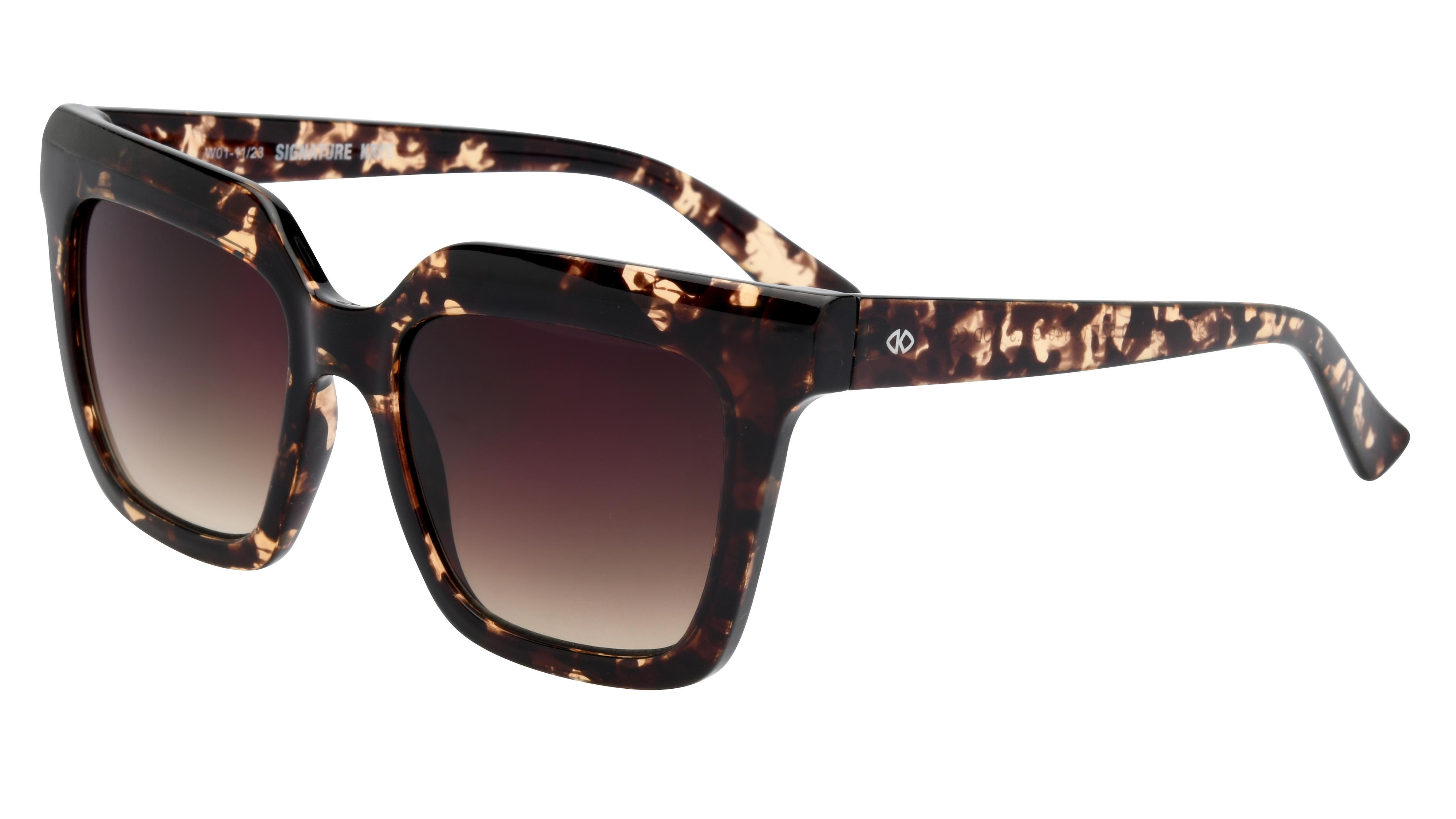 Lunettes de soleil Signature Krys Femme Écaille Carré Skj2431-B Trois-Quart